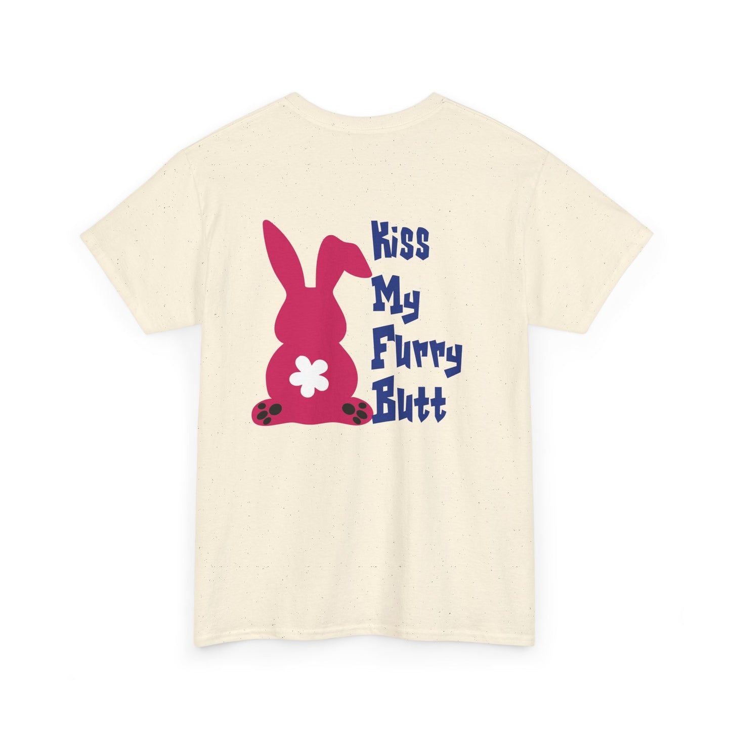 Kiss my furry Butt, Rad Moto Bunny, Heavy Cotton T-Shirt