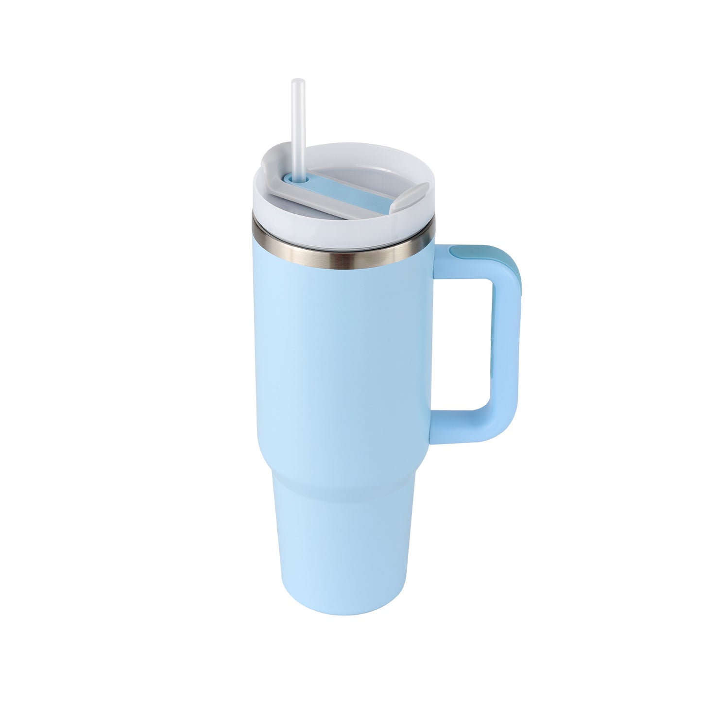 40 Oz Stainless Steel Tumbler with Lid & Straw