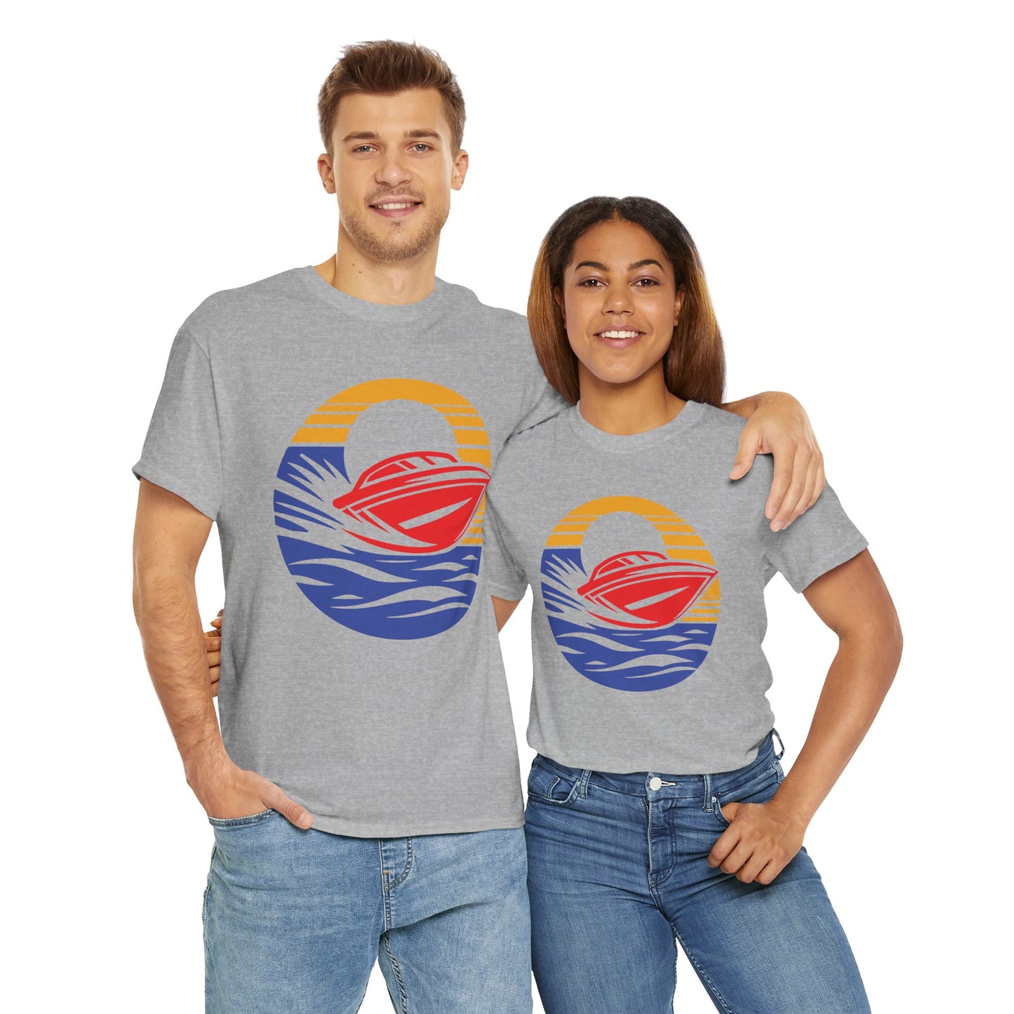 Boating. Heavy Cotton T-Shirt
