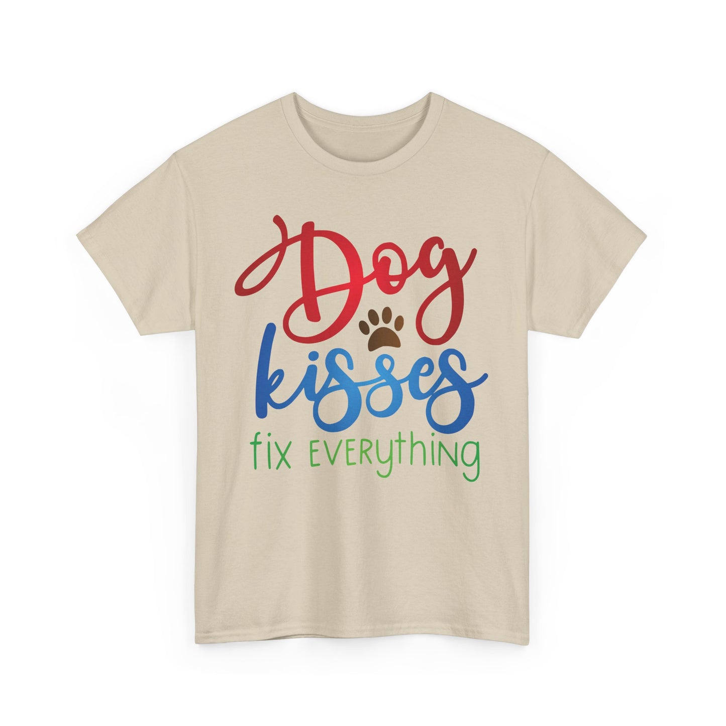 Dog Kisses. Heavy Cotton T-Shirt