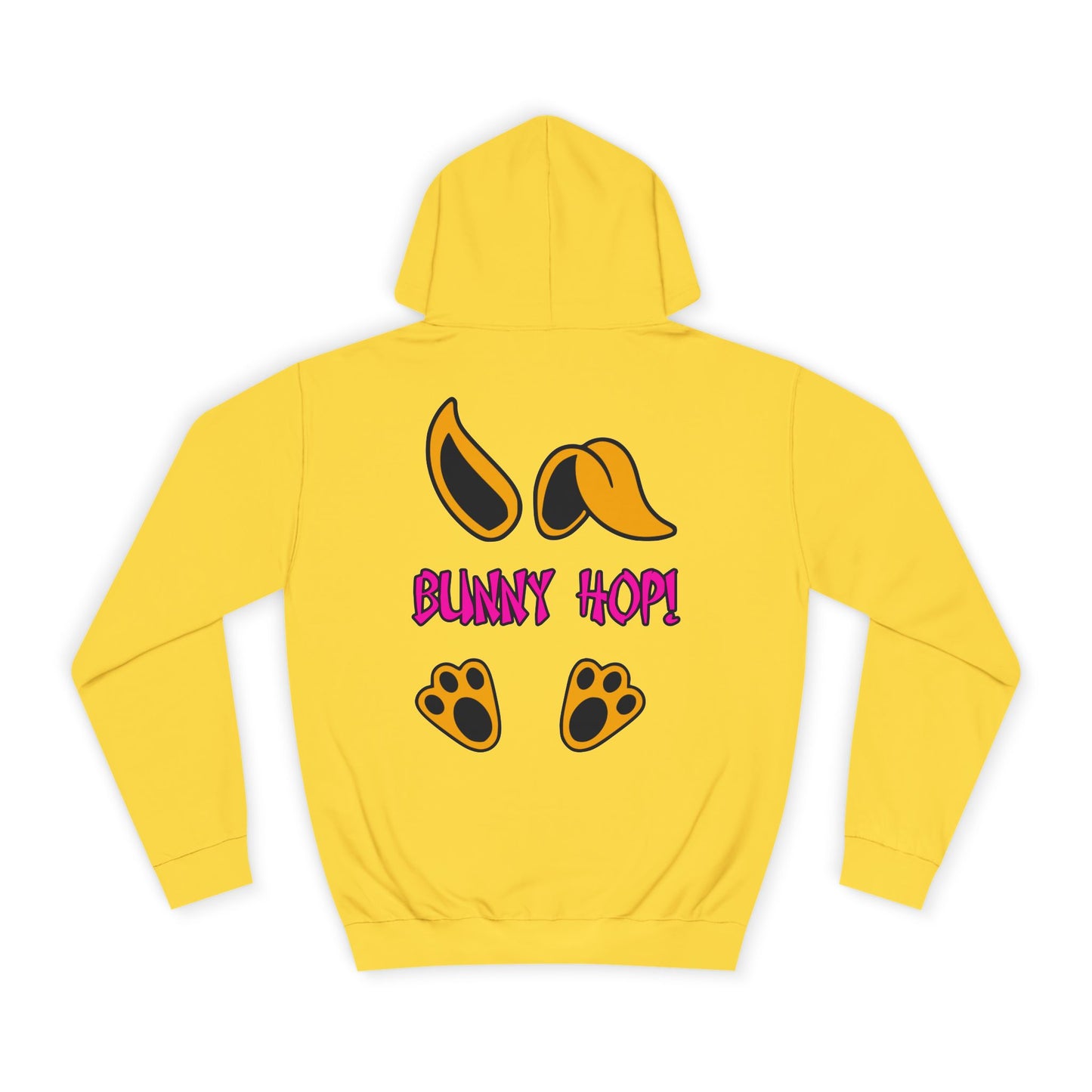 Bunny Hop! 2, Rad Moto Bunny, Unisex Hoodie - Biker Style Sweatshirt for Motorcycle Enthusiasts