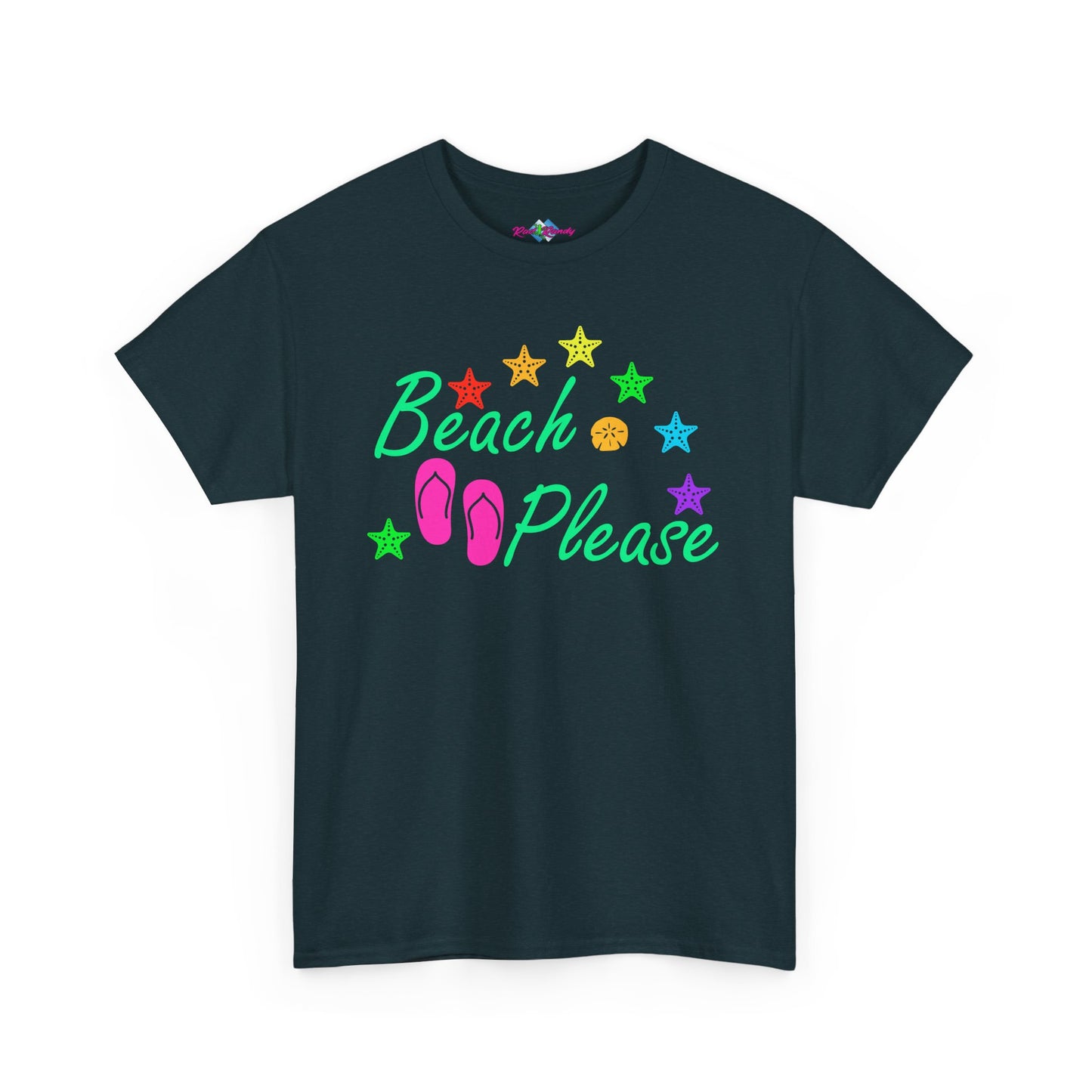 Beach Please. Heavy Cotton T-Shirt