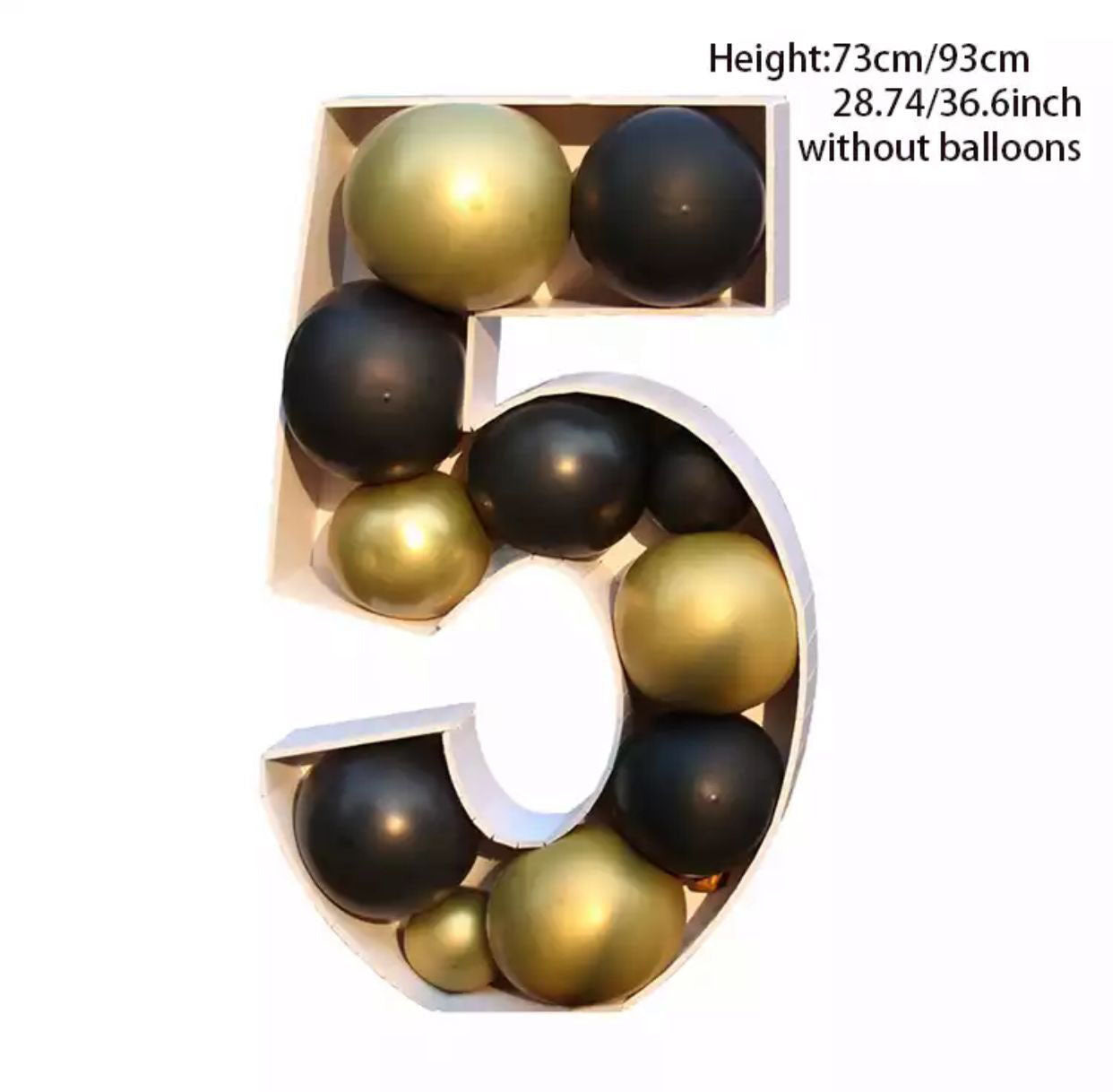 Giant Balloon Number Filling Box