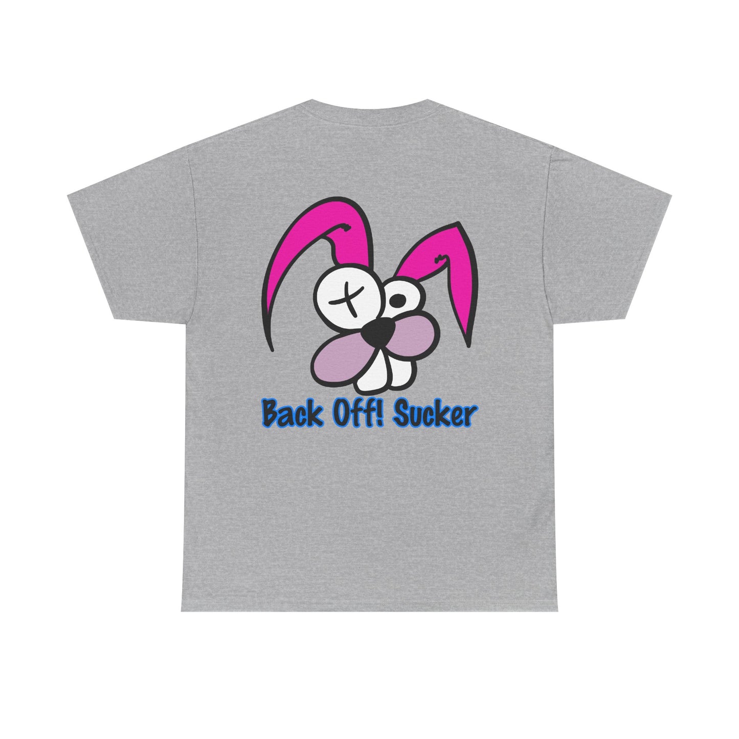 Back Off Sucker Bunny, Rad Moto Bunny, Heavy Cotton T-Shirt