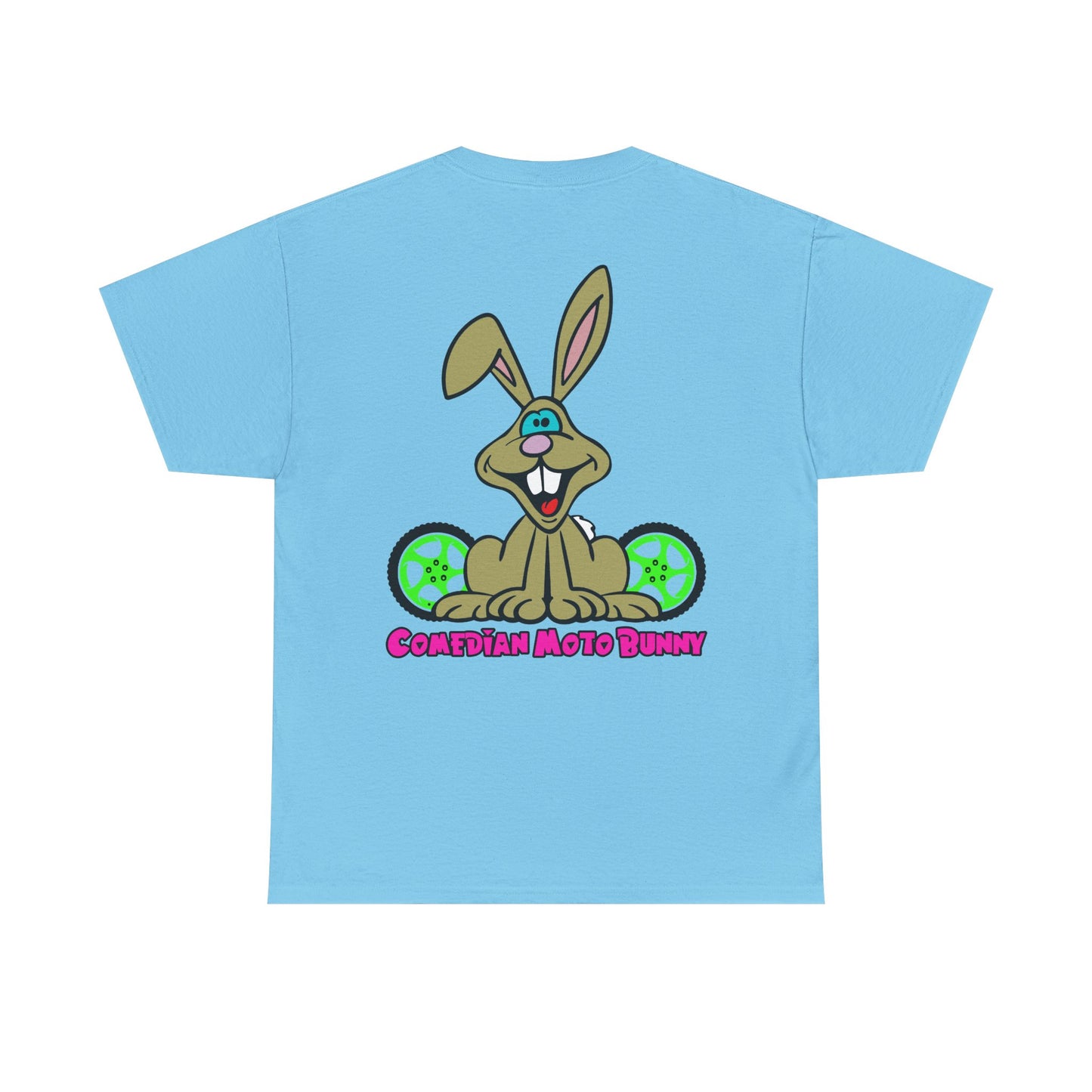 Comedian Moto Bunny, Rad Moto Bunny, Heavy Cotton T-Shirt