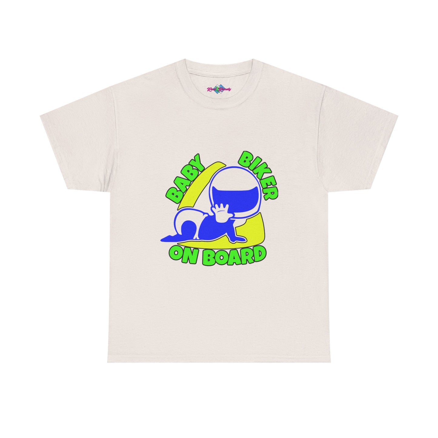 Baby Biker on Board. Boy. Heavy Cotton T-Shirt