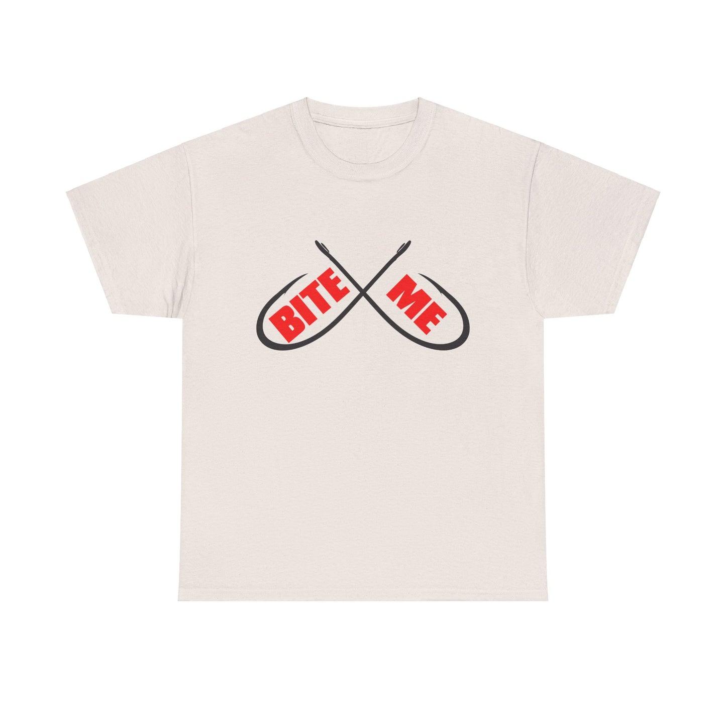 Bite me Fish hooks. Heavy Cotton T-Shirt