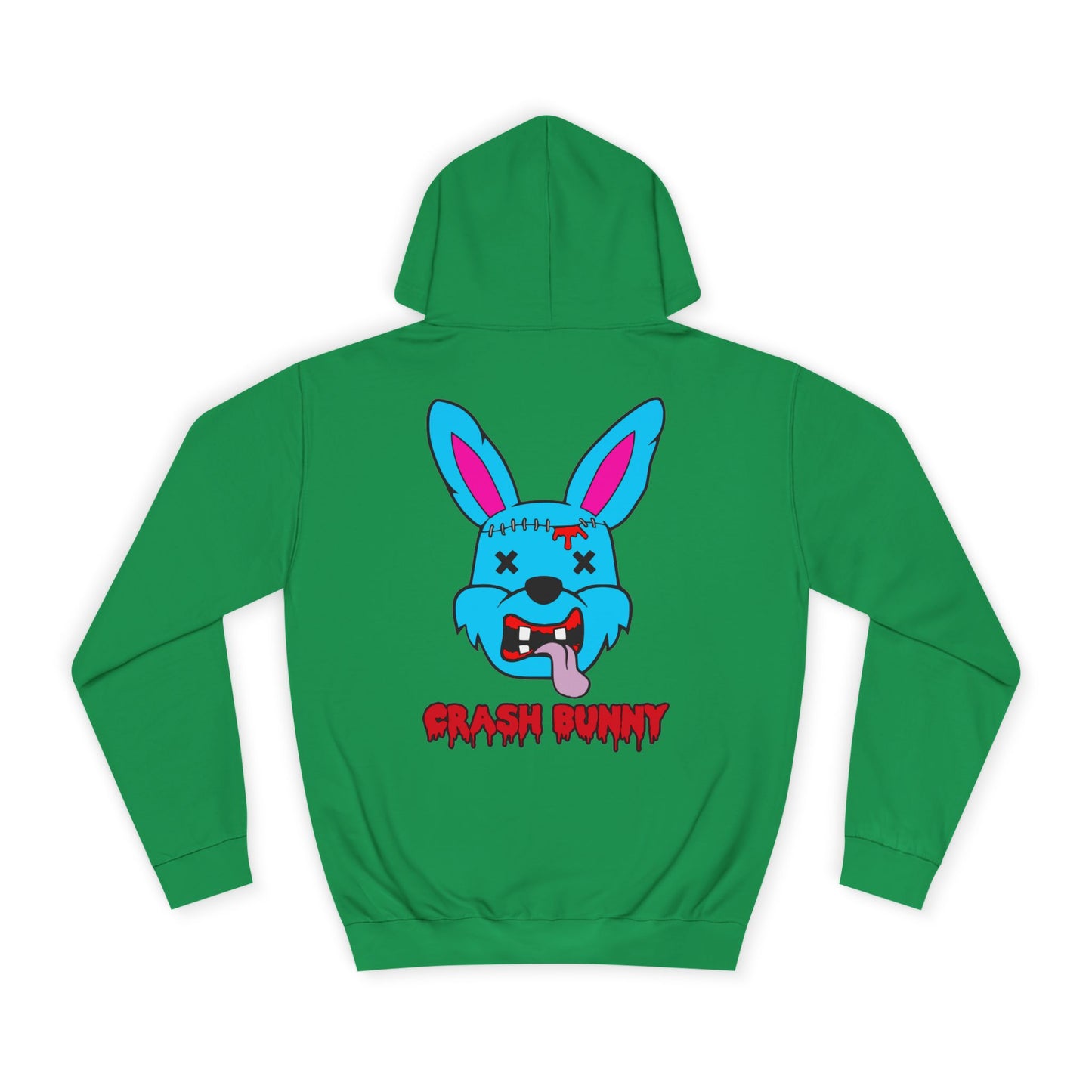 Crash Bunny, Rad Moto Bunny, Unisex Hoodie - Biker Style Sweatshirt for Motorcycle Enthusiasts