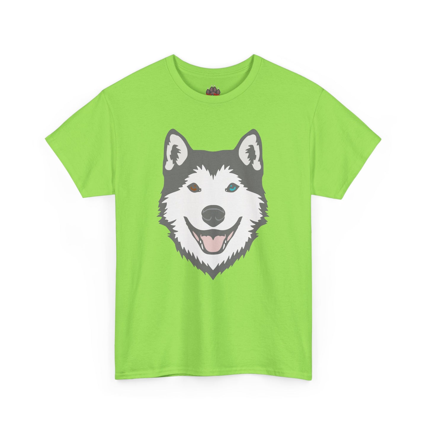 Bi Eyed Husky. Heavy Cotton T-Shirt