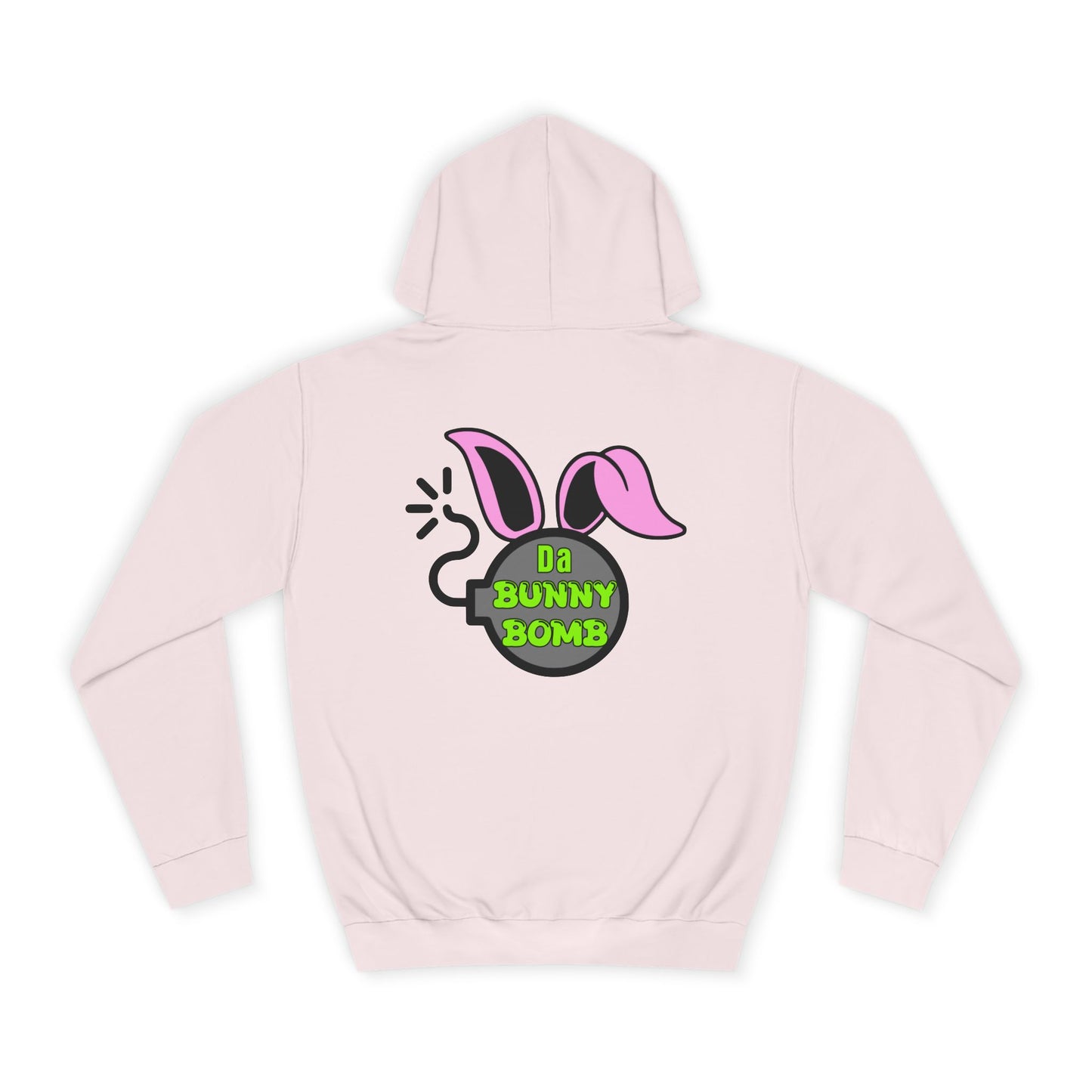 Da Bunny Bomb, Rad Moto Bunny, Unisex Hoodie - Biker Style Sweatshirt for Motorcycle Enthusiasts