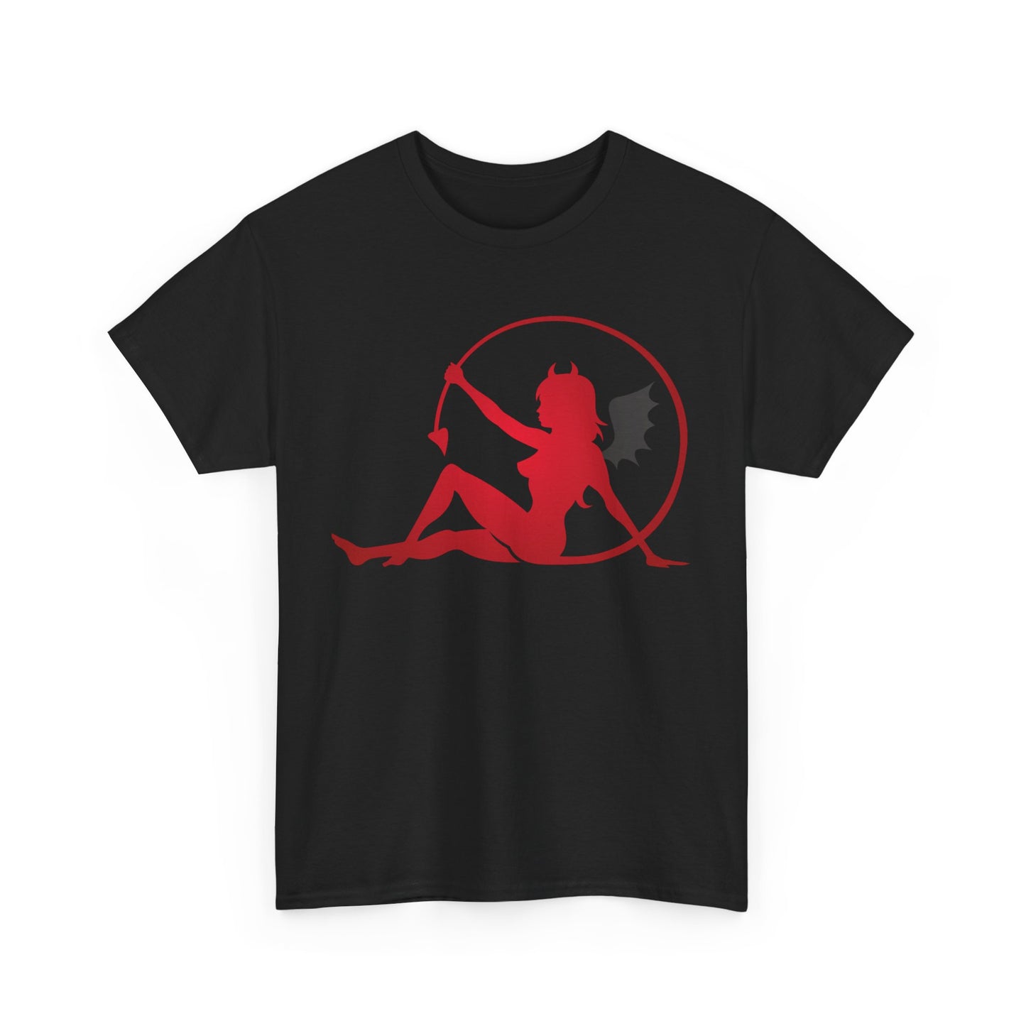 Bat winged Devil Girl. Heavy Cotton T-Shirt