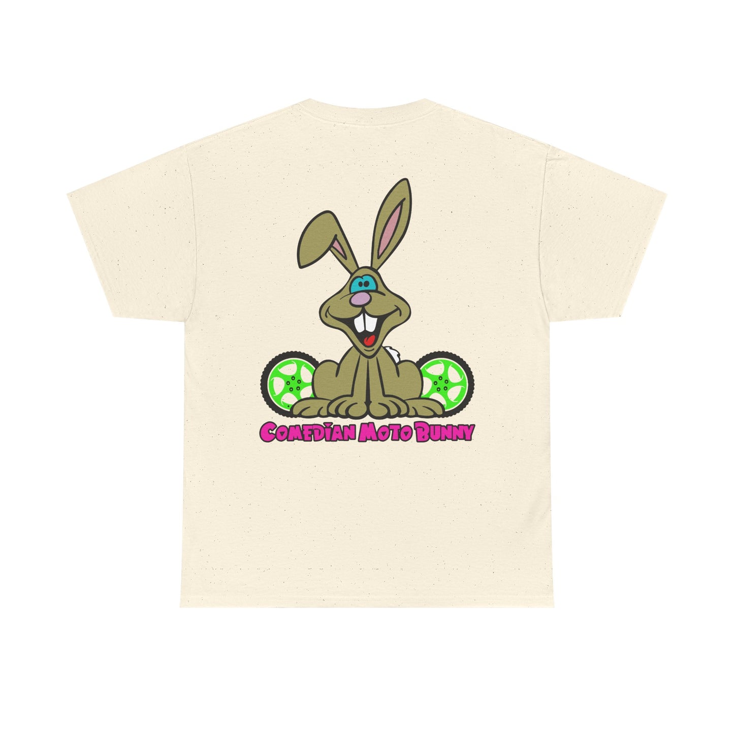 Comedian Moto Bunny, Rad Moto Bunny, Heavy Cotton T-Shirt