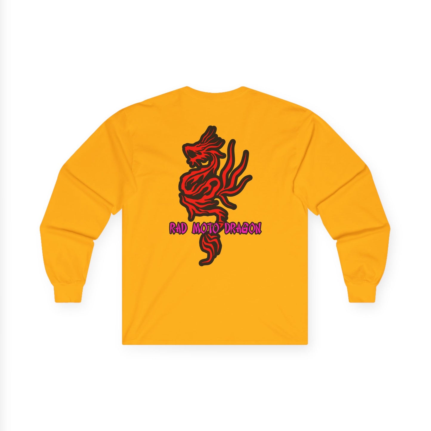 Rad Moto Dragon, Rad Moto Life, Unisex Long Sleeve Tee - Bold Graphic T-Shirt for Motorcycle Enthusiasts