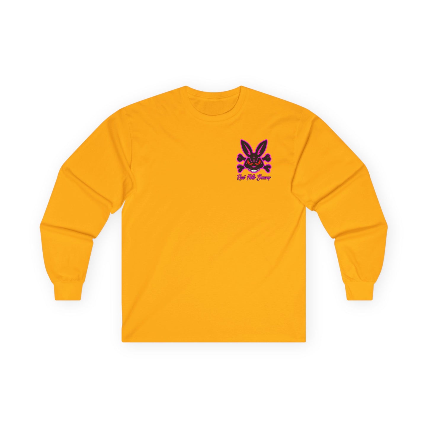 Zip Tie Certified, Rad Moto Bunny, Unisex Long Sleeve Tee - Bold Graphic T-Shirt for Motorcycle Enthusiasts