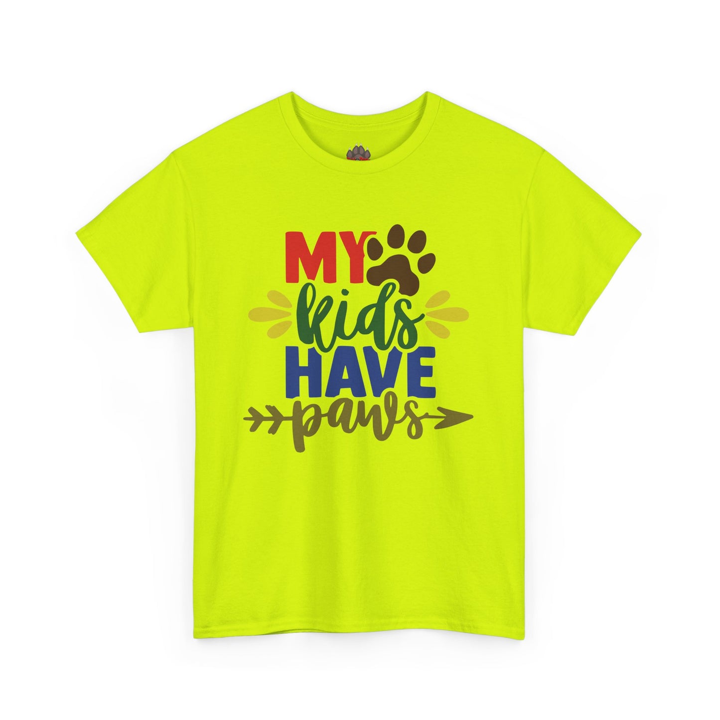 My Kids Have Paws. Heavy Cotton T-Shirt