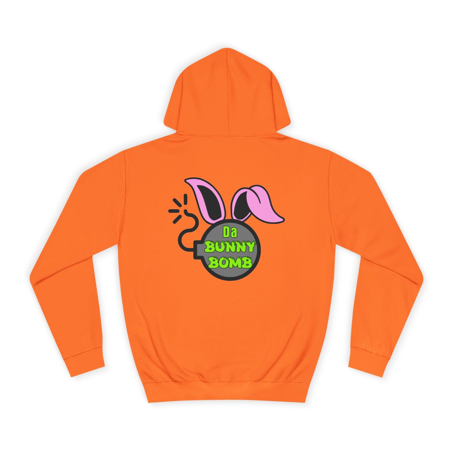 Da Bunny Bomb, Rad Moto Bunny, Unisex Hoodie - Biker Style Sweatshirt for Motorcycle Enthusiasts