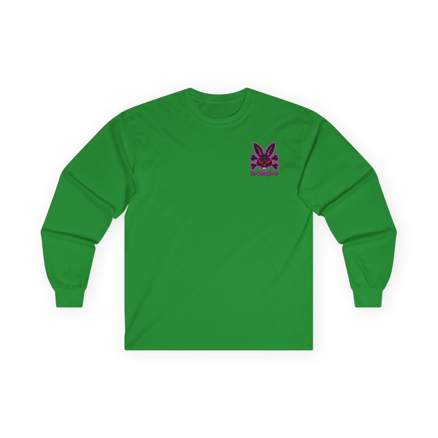 Alien Bunny, Rad Moto Bunny, Unisex Long Sleeve Tee - Bold Graphic T-Shirt for Motorcycle Enthusiasts