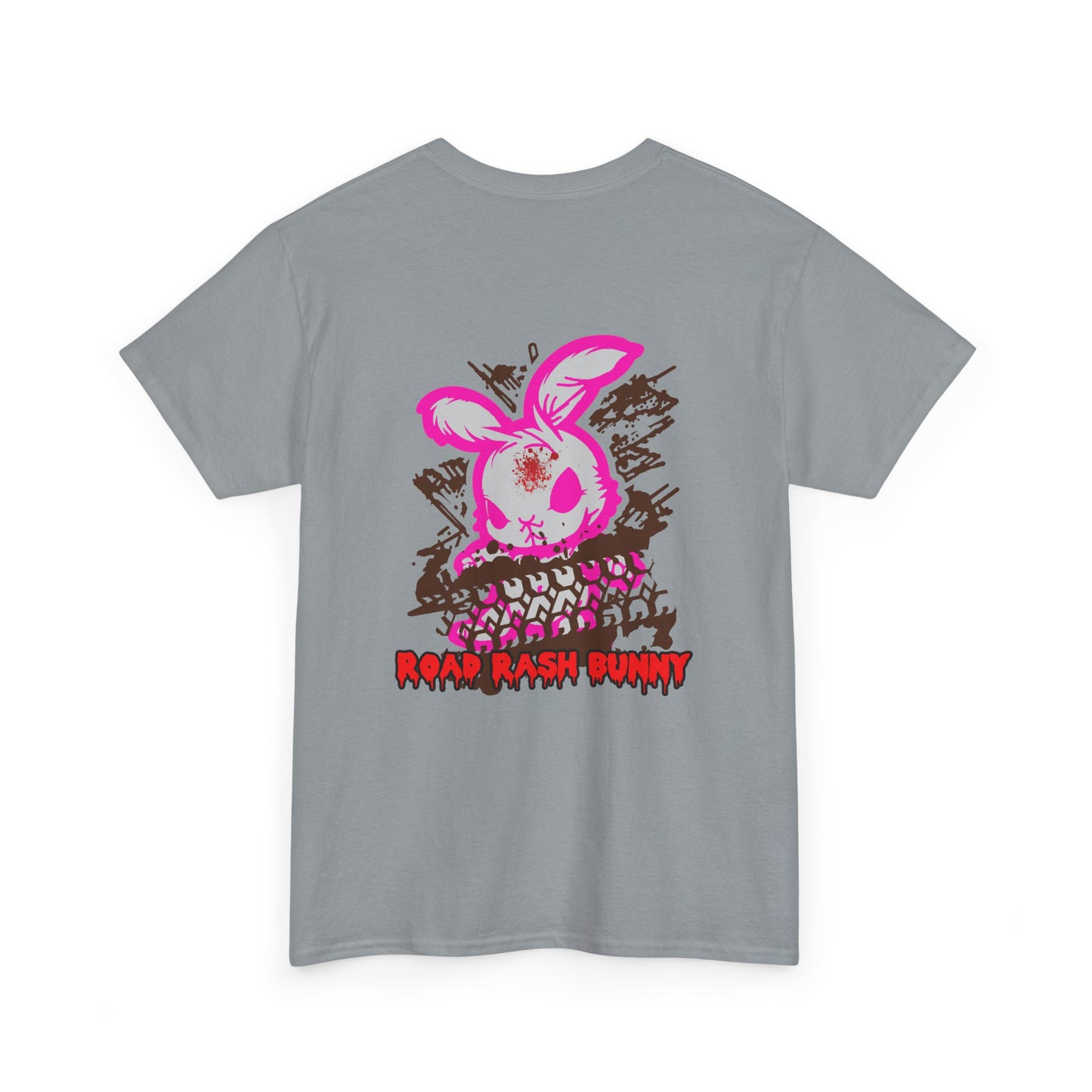 Road Rash Bunny, Rad Moto Bunny, Heavy Cotton T-Shirt