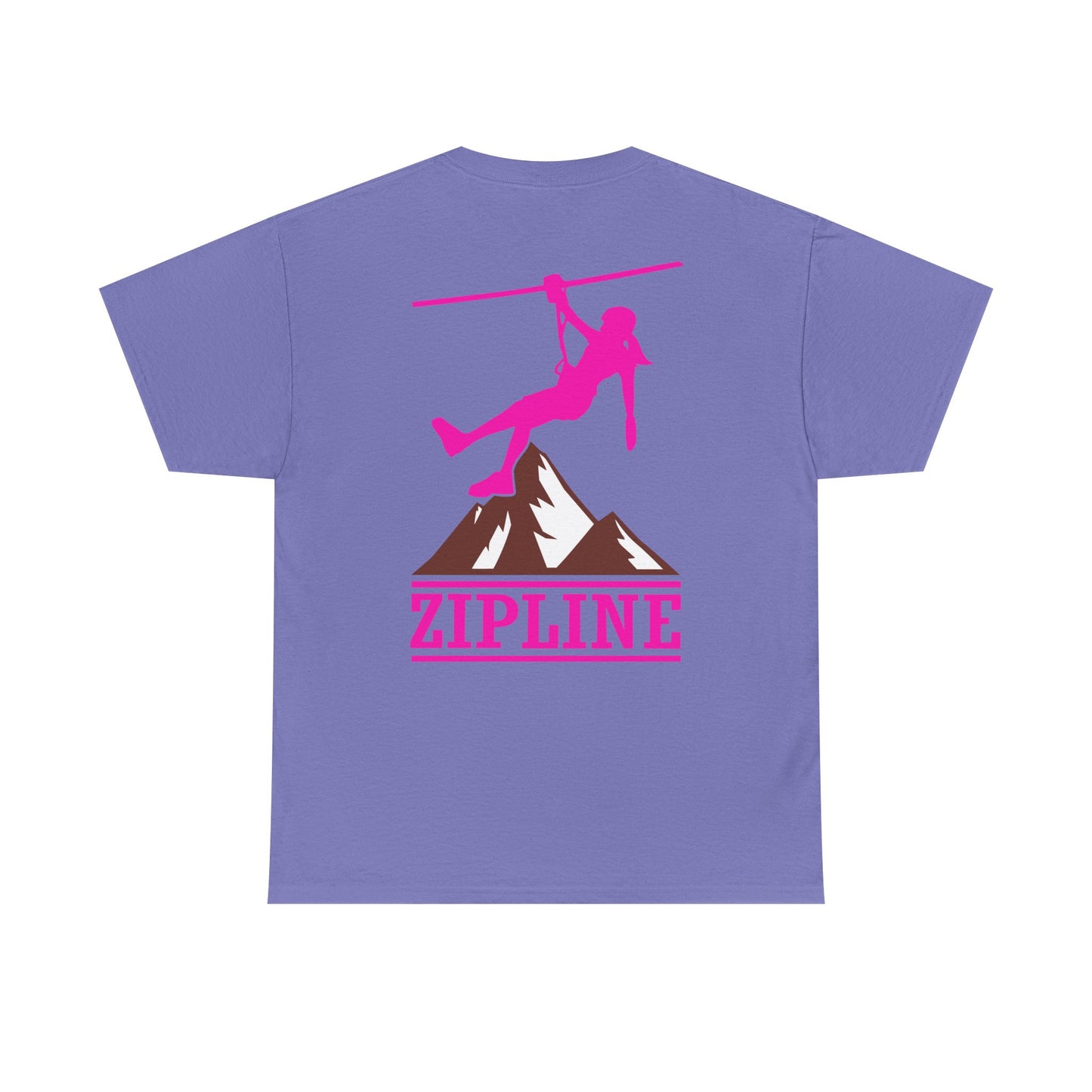 Zipline Girl. Heavy Cotton T-Shirt