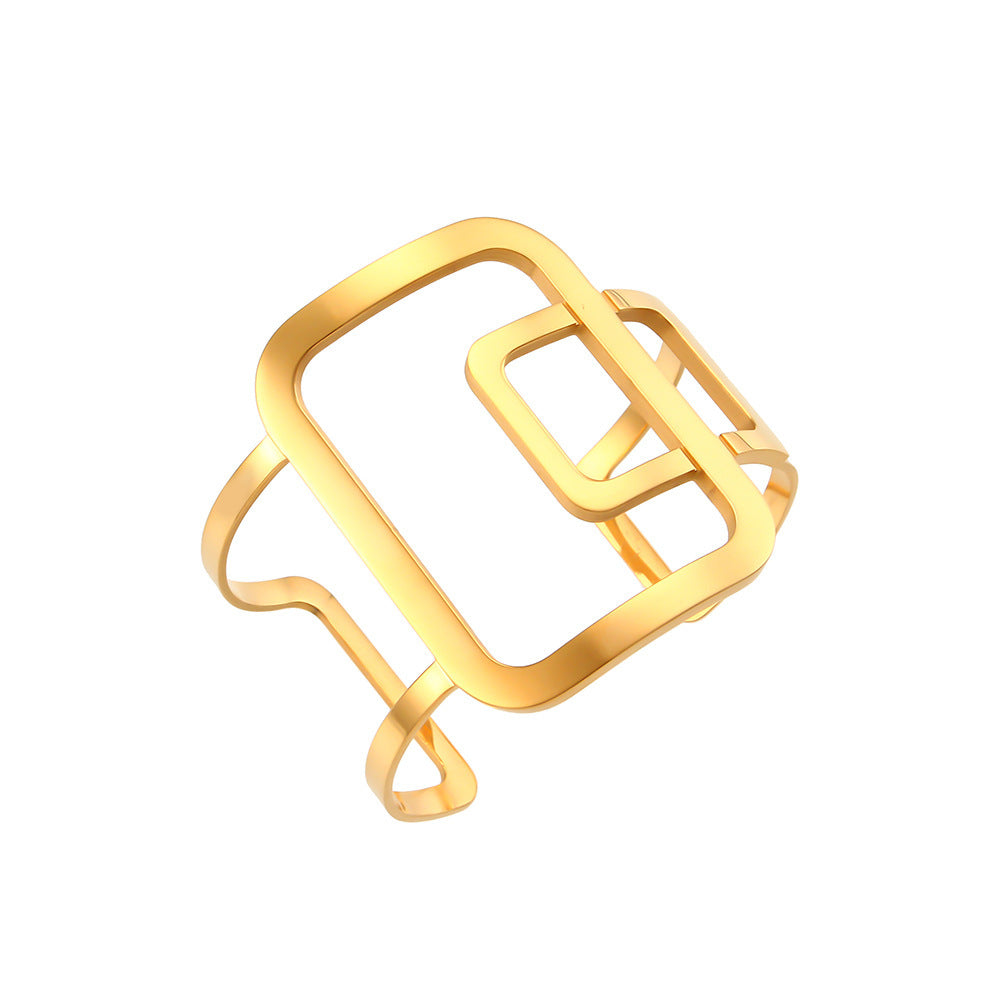 Abstract Stainless Steel Bracelet