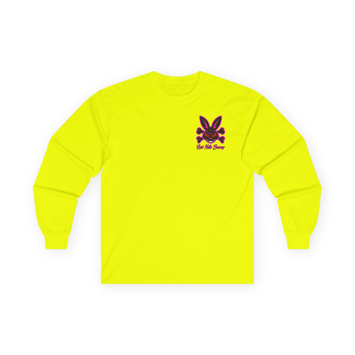 Zip Tie Certified, Rad Moto Bunny, Unisex Long Sleeve Tee - Bold Graphic T-Shirt for Motorcycle Enthusiasts