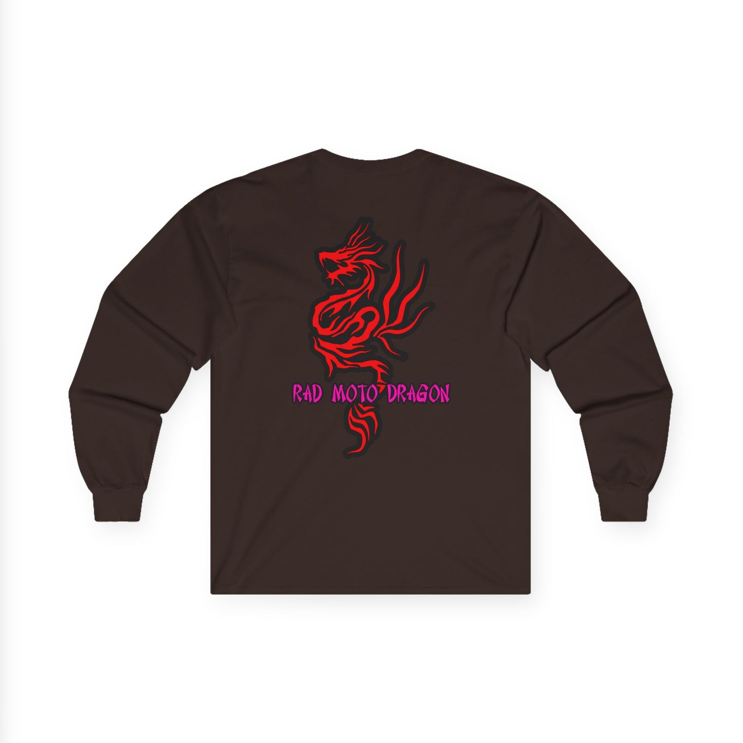 Rad Moto Dragon, Rad Moto Life, Unisex Long Sleeve Tee - Bold Graphic T-Shirt for Motorcycle Enthusiasts