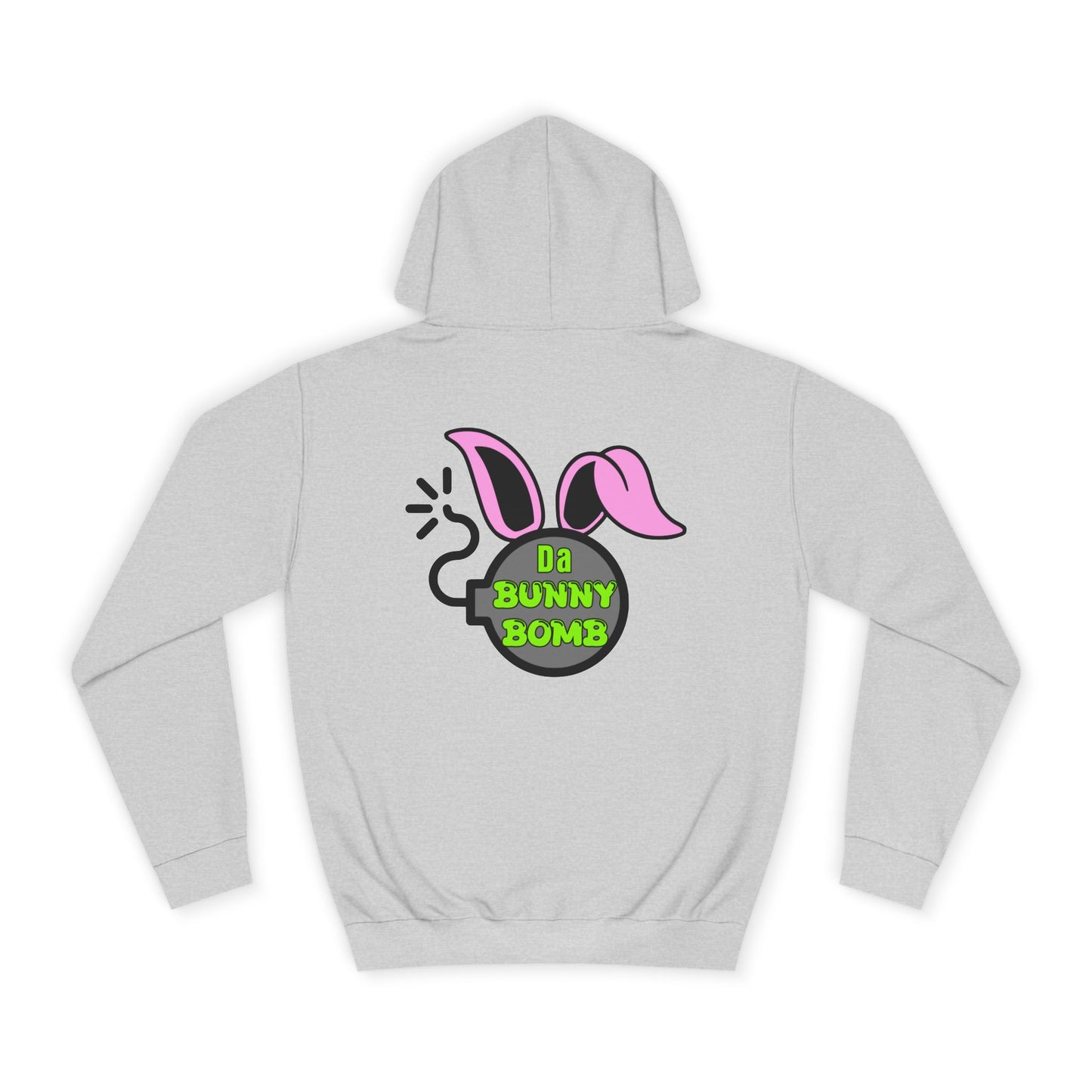 Da Bunny Bomb, Rad Moto Bunny, Unisex Hoodie - Biker Style Sweatshirt for Motorcycle Enthusiasts
