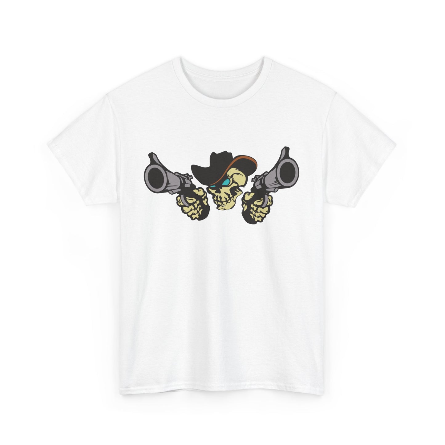 Cowboy Skull. Heavy Cotton T-Shirt