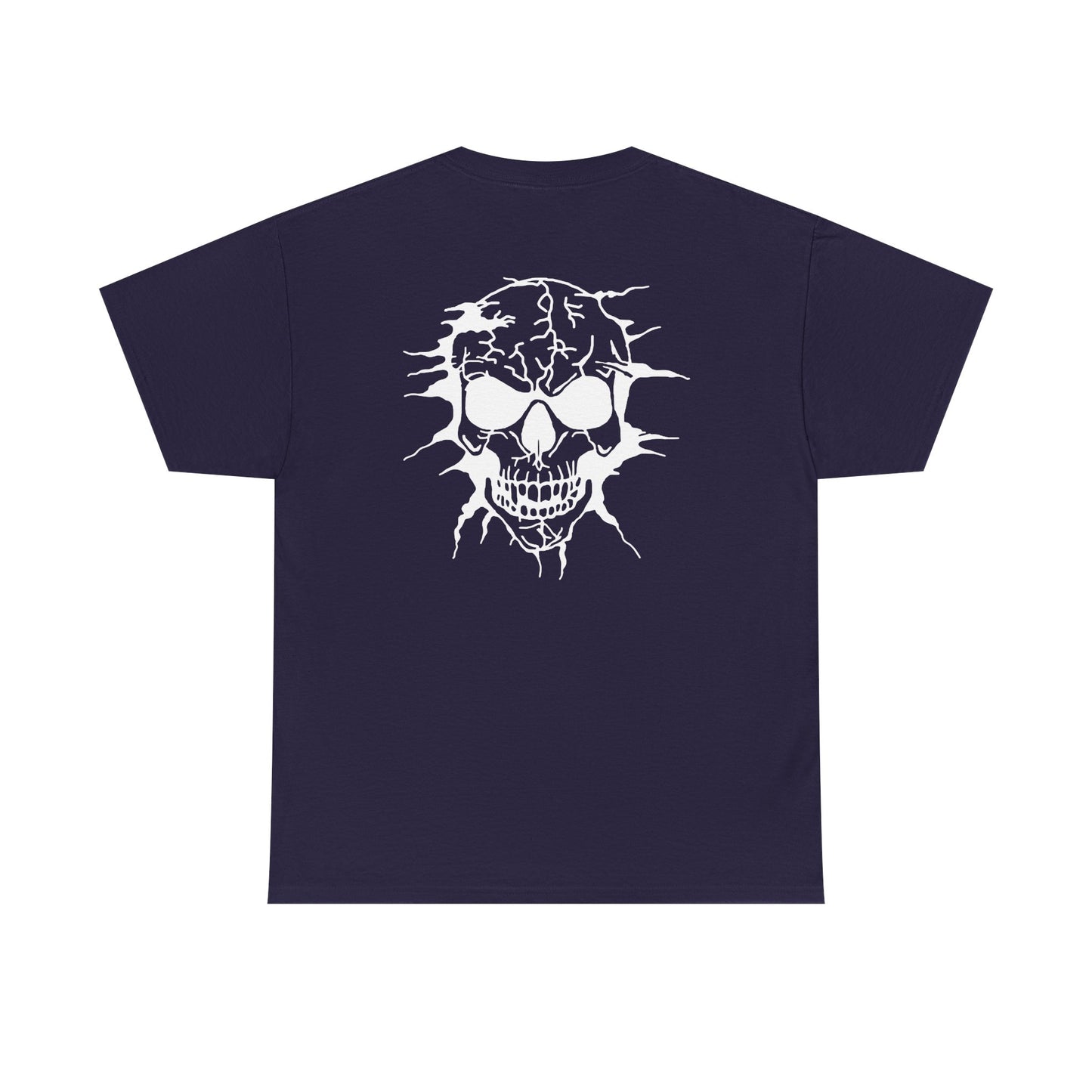 Breakout Skull, Rad Moto Bunny, Heavy Cotton T-Shirt
