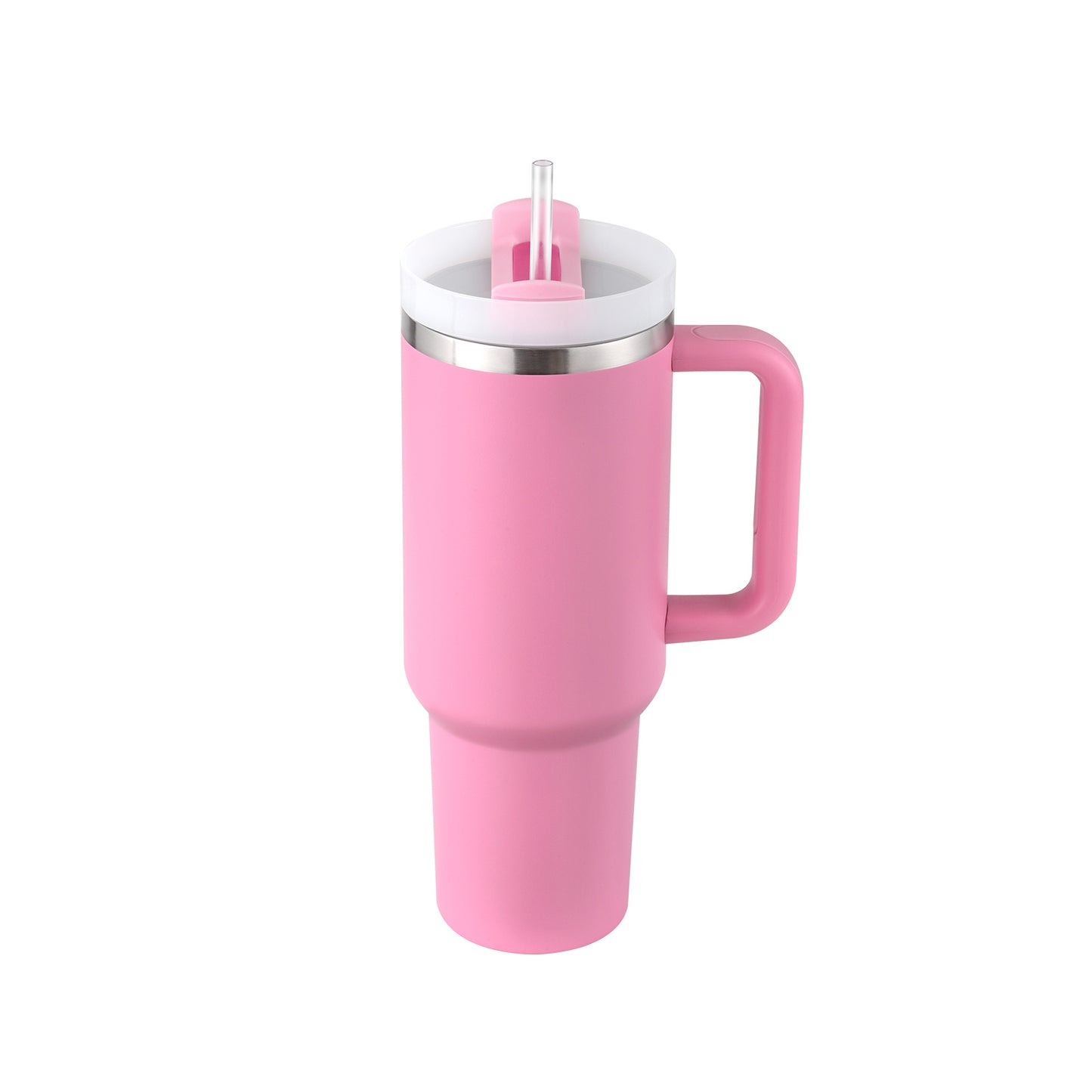 40 Oz Stainless Steel Tumbler with Lid & Straw