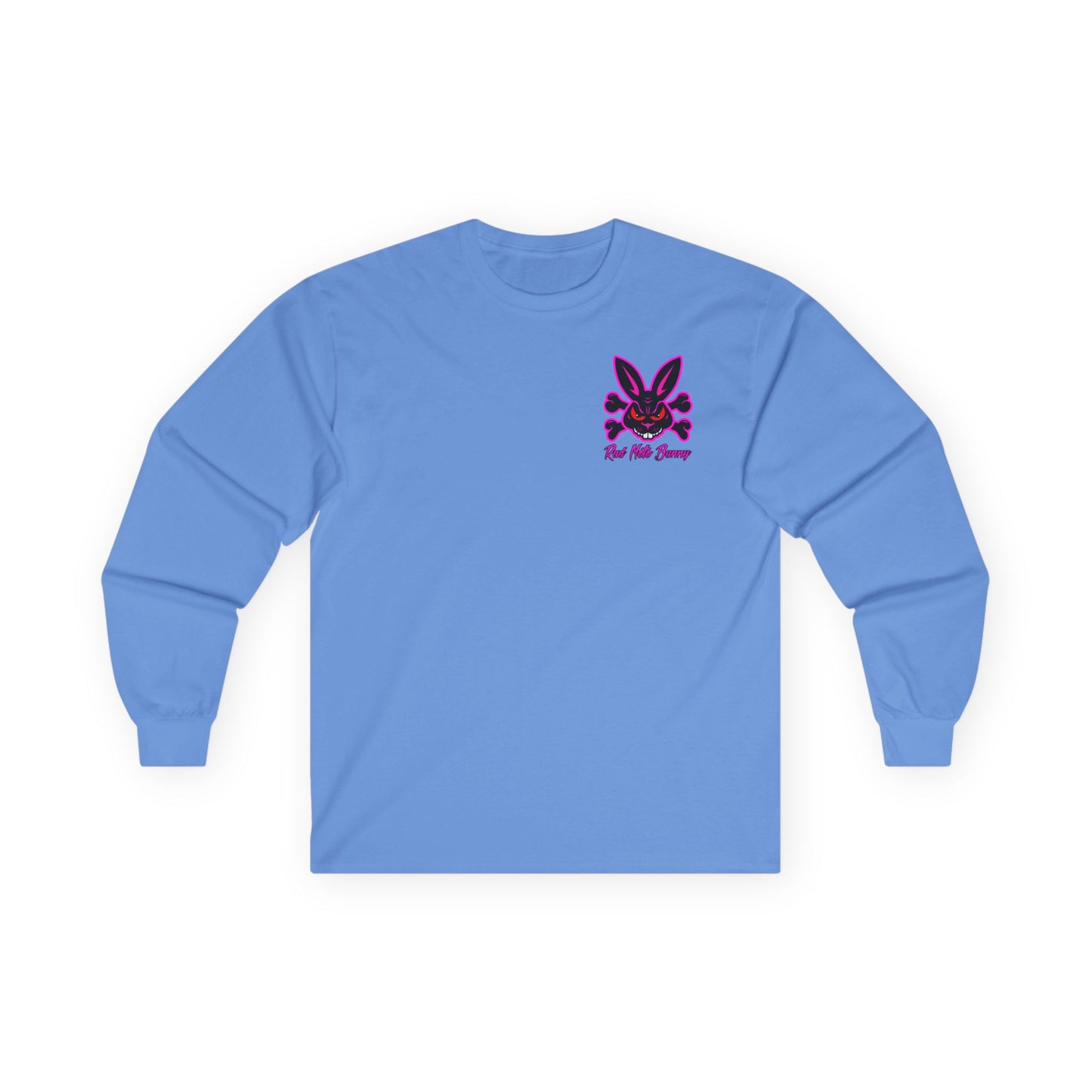 Zip Tie Certified, Rad Moto Bunny, Unisex Long Sleeve Tee - Bold Graphic T-Shirt for Motorcycle Enthusiasts