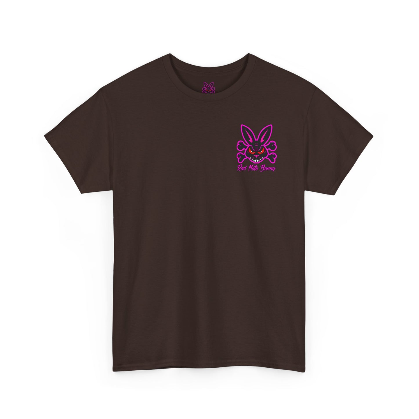Breakout Skull, Rad Moto Bunny, Heavy Cotton T-Shirt