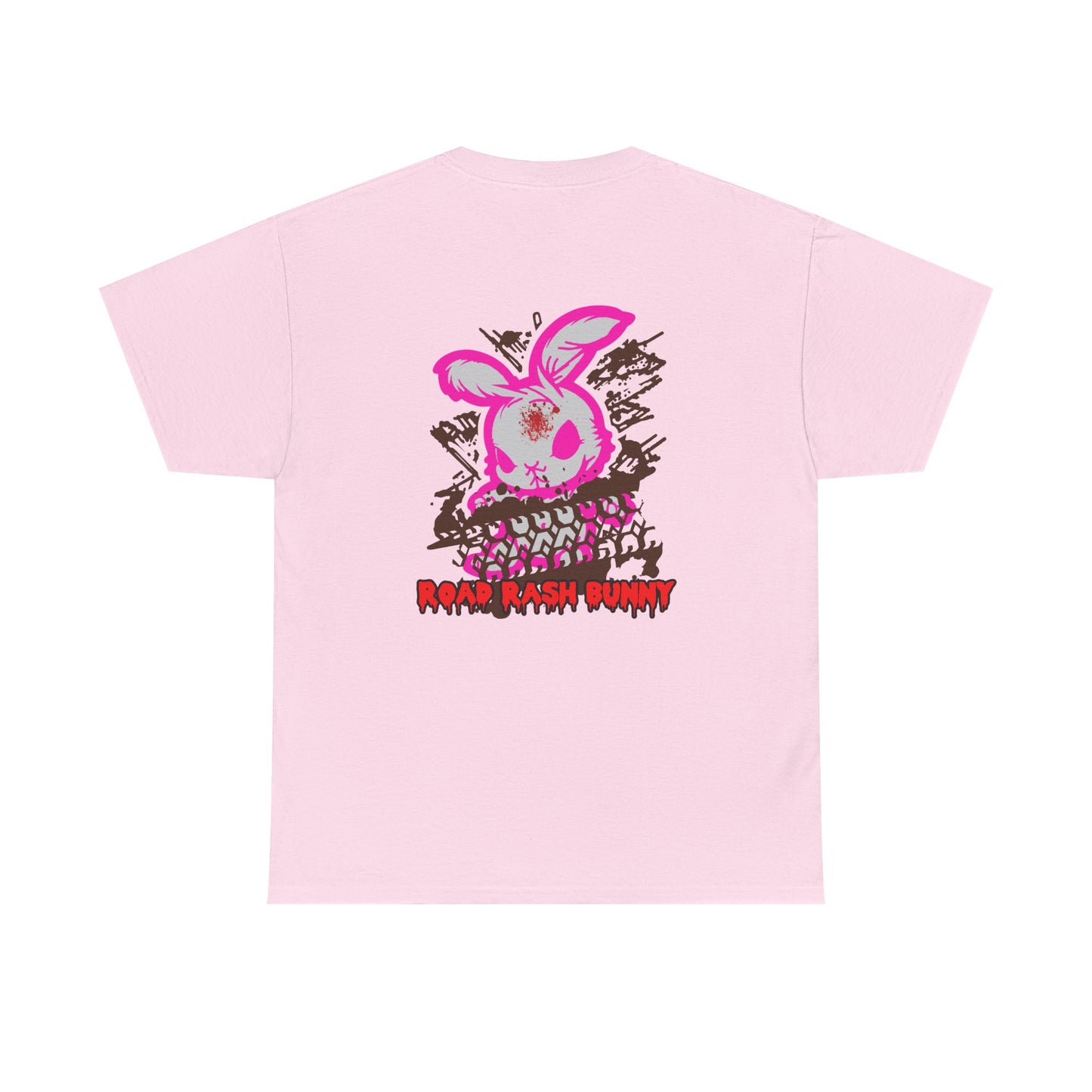 Road Rash Bunny, Rad Moto Bunny, Heavy Cotton T-Shirt