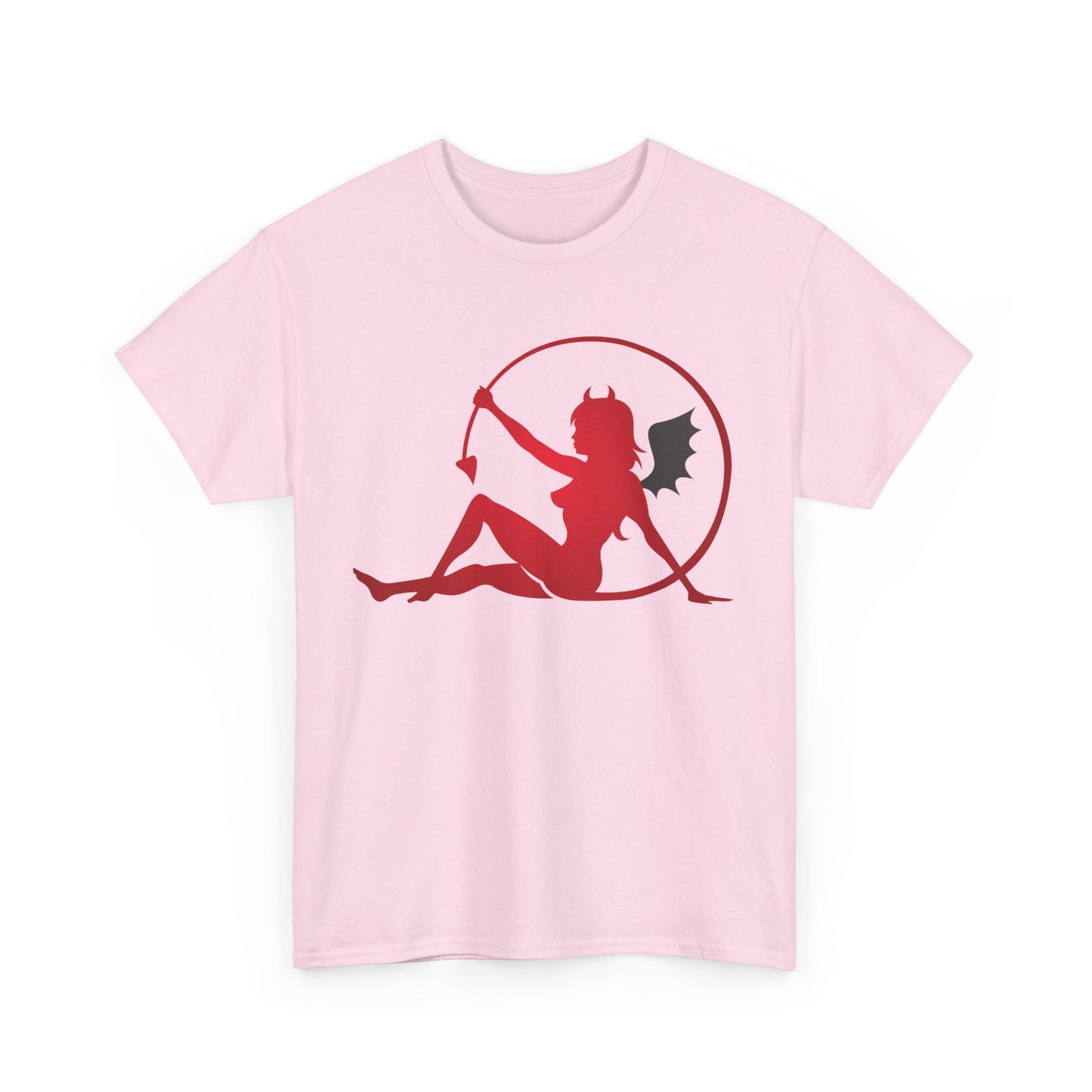 Bat winged Devil Girl. Heavy Cotton T-Shirt