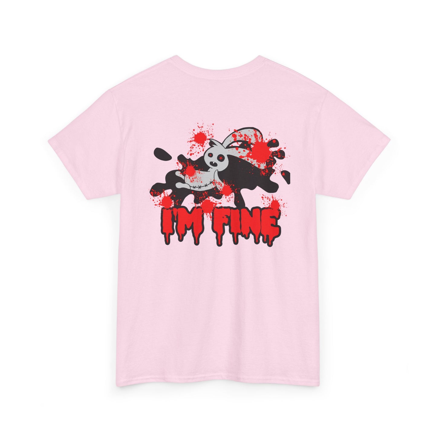 I'M FINE, Rad Moto Bunny, Heavy Cotton T-Shirt