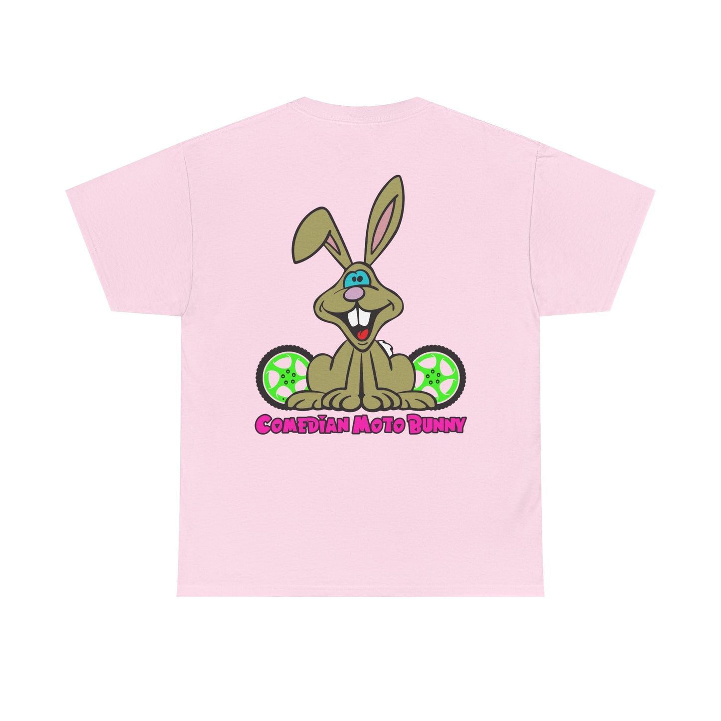 Comedian Moto Bunny, Rad Moto Bunny, Heavy Cotton T-Shirt