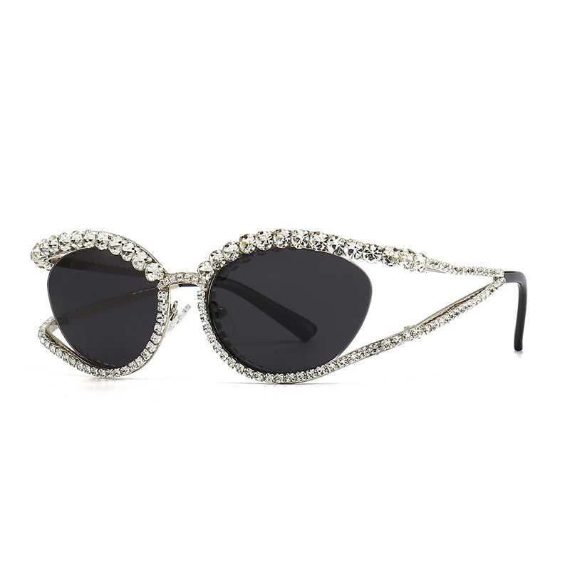 Diamond Diva Cat Eye Diamond Studded Sunglasses