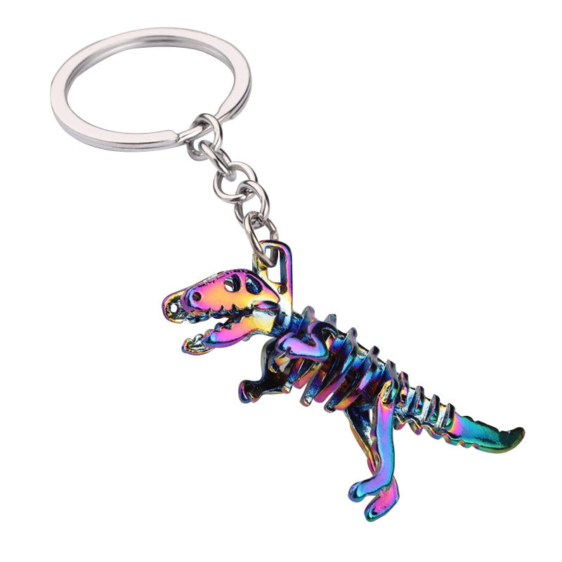 Colorful Dinosaur Keychain