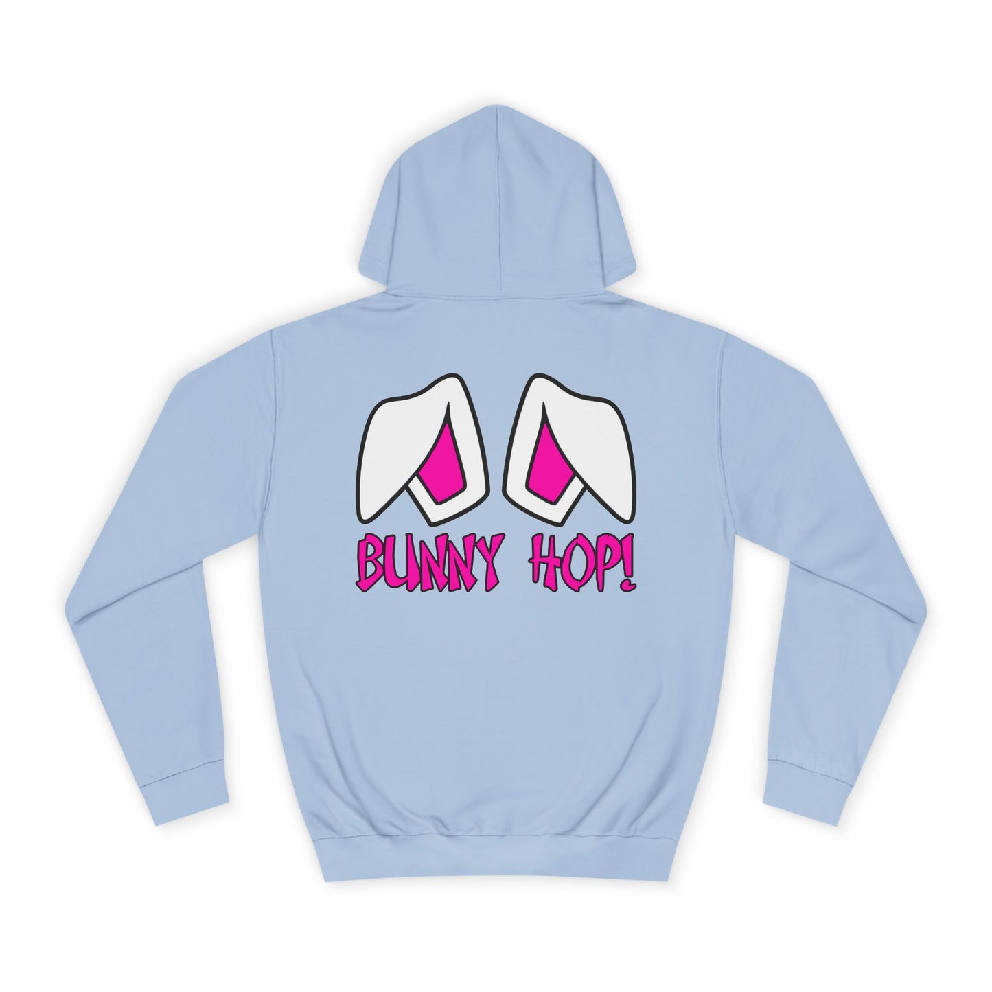 Bunny Hop!, Rad Moto Bunny, Unisex Hoodie - Biker Style Sweatshirt for Motorcycle Enthusiasts