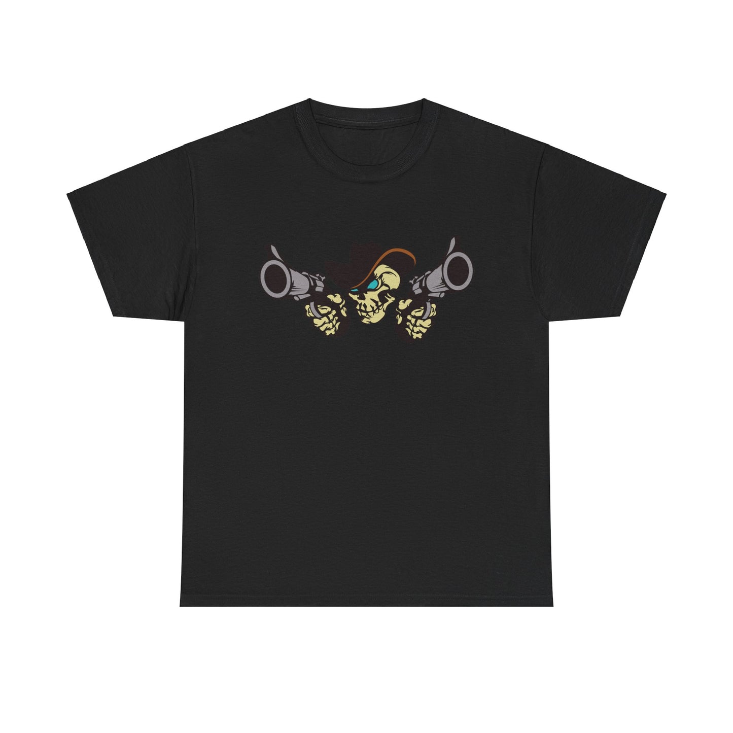 Cowboy Skull. Heavy Cotton T-Shirt
