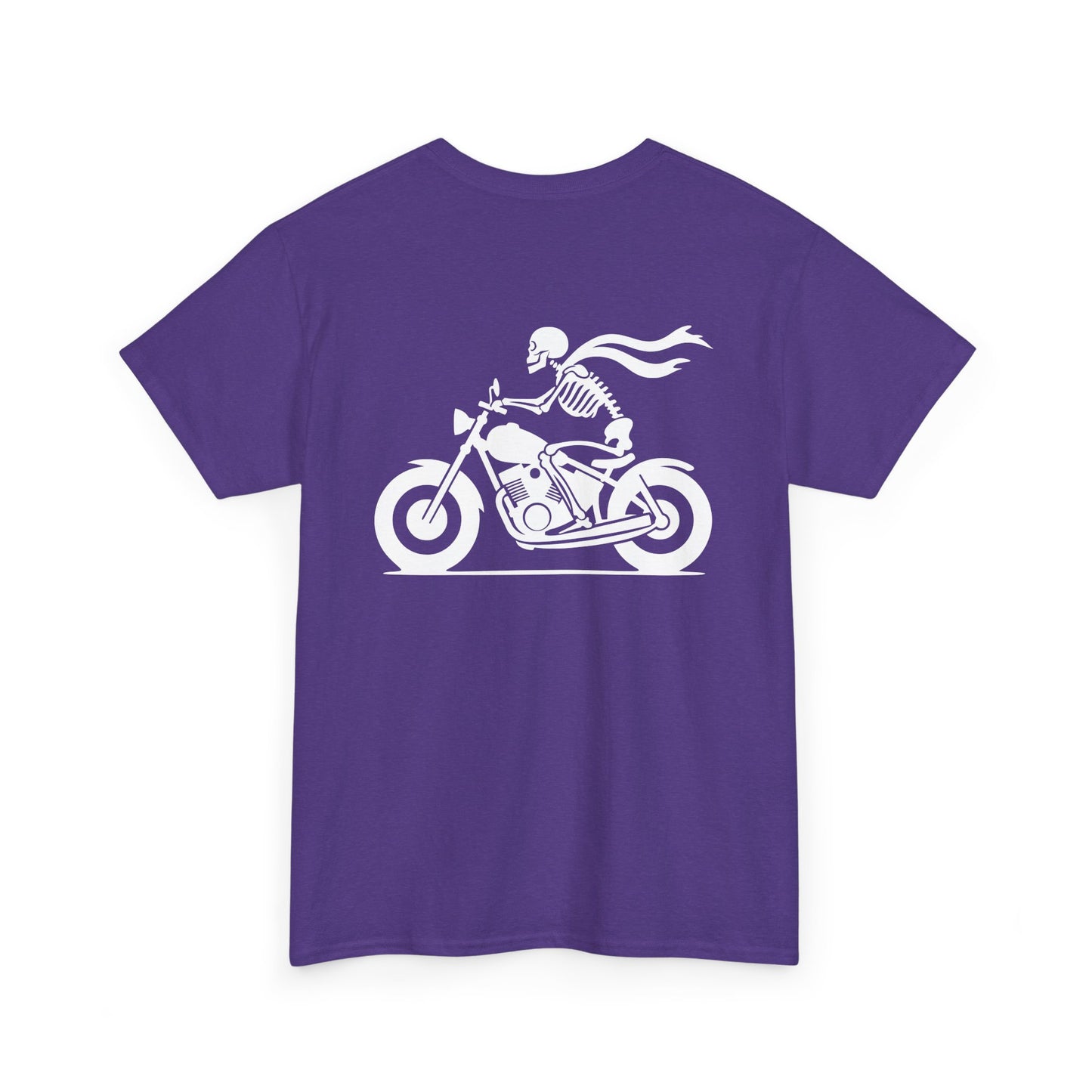 Skeleton Rider, Rad Moto Bunny, Heavy Cotton T-Shirt