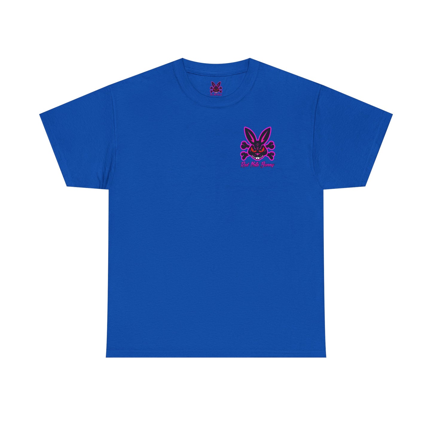 Breakout Skull, Rad Moto Bunny, Heavy Cotton T-Shirt