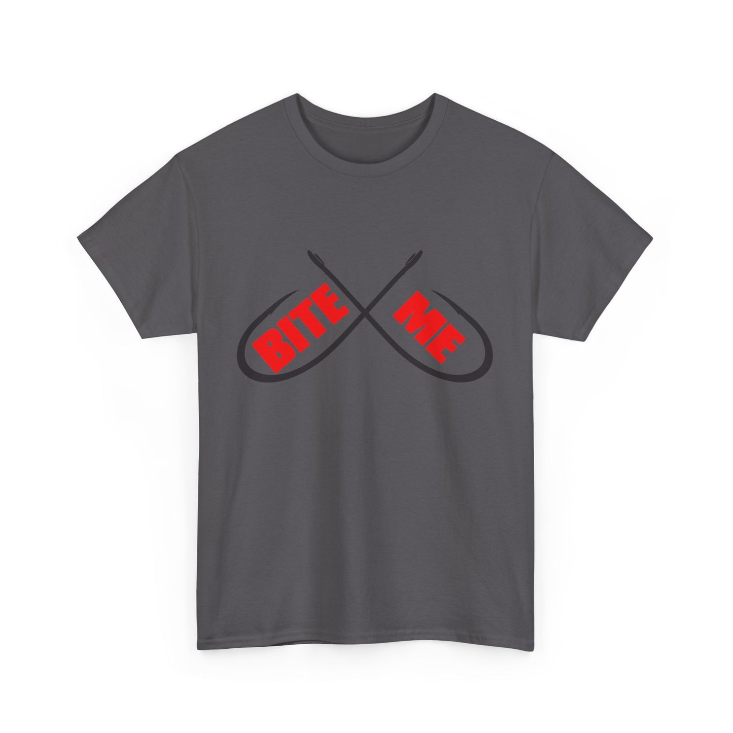 Bite me Fish hooks. Heavy Cotton T-Shirt