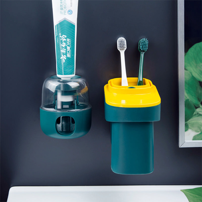Wall-mounted Magnetic Toothpaste Set