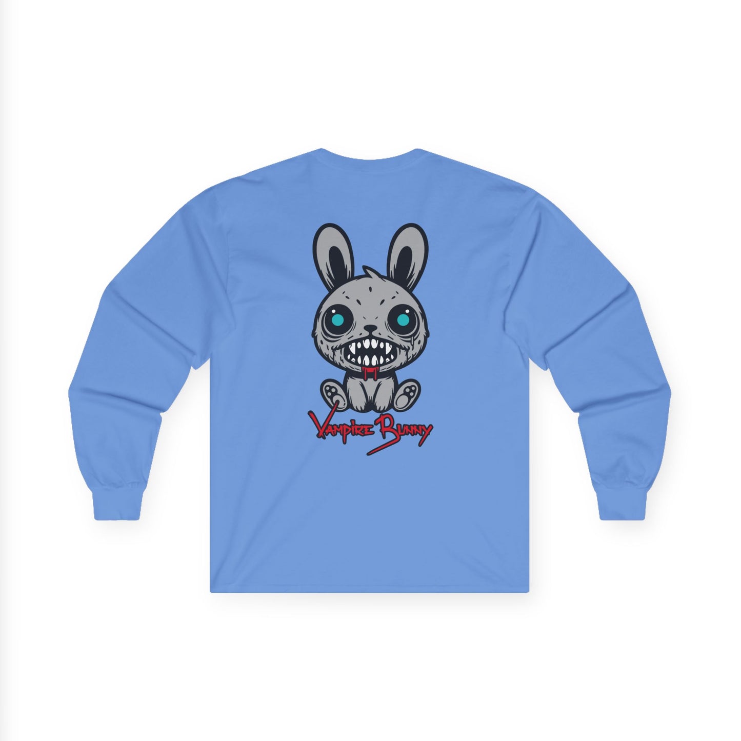 Vampire Bunny, Rad Moto Bunny, Unisex Long Sleeve Tee - Bold Graphic T-Shirt for Motorcycle Enthusiasts