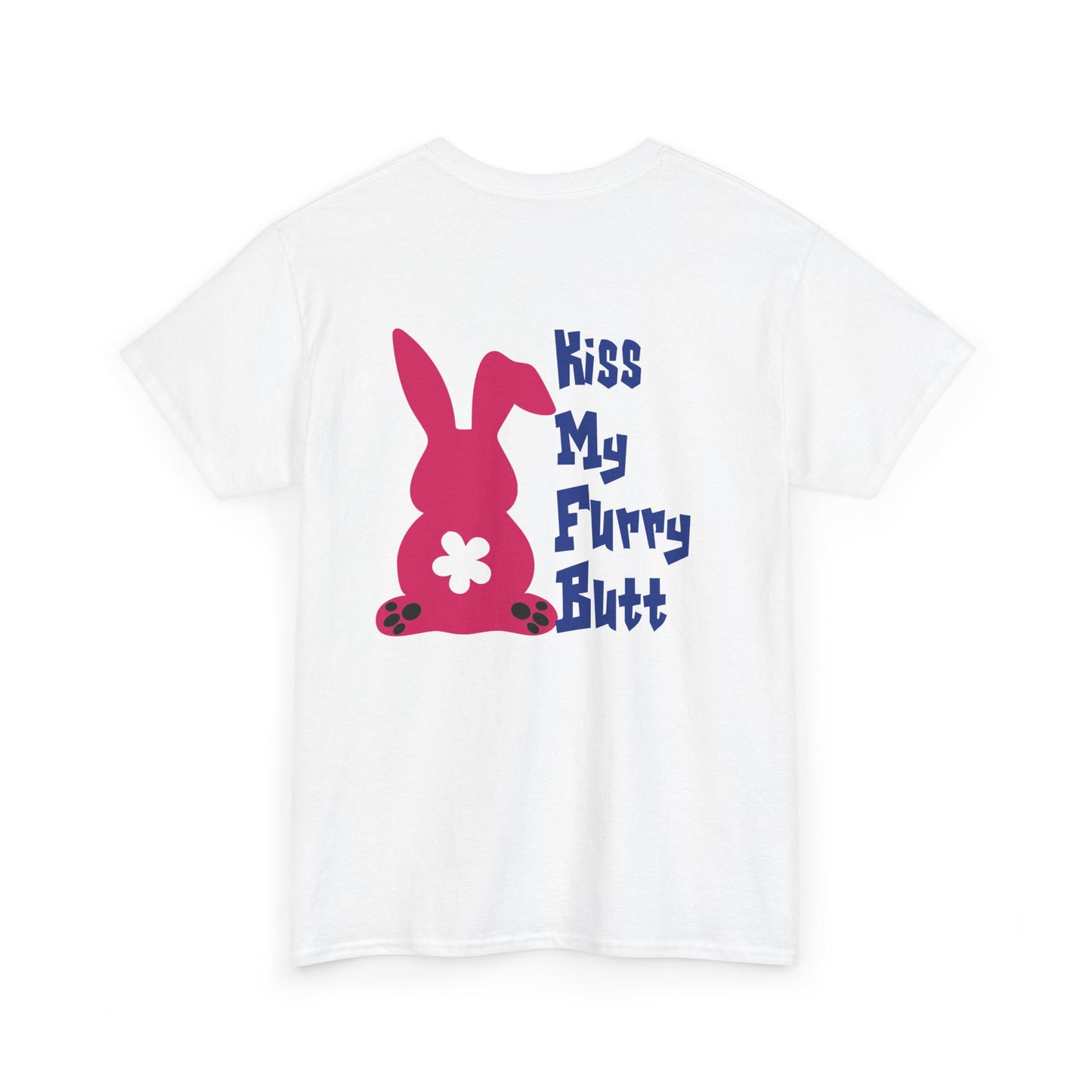 Kiss my furry Butt, Rad Moto Bunny, Heavy Cotton T-Shirt