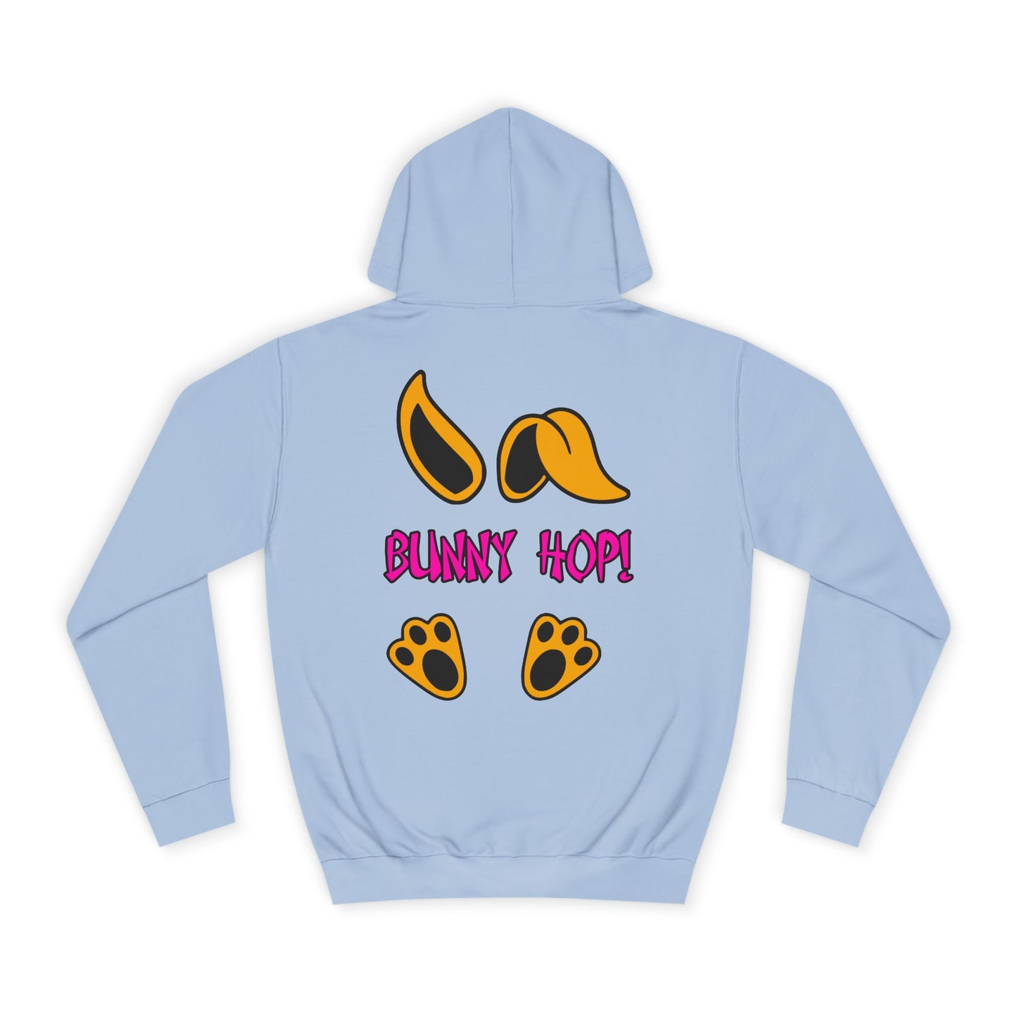 Bunny Hop! 2, Rad Moto Bunny, Unisex Hoodie - Biker Style Sweatshirt for Motorcycle Enthusiasts