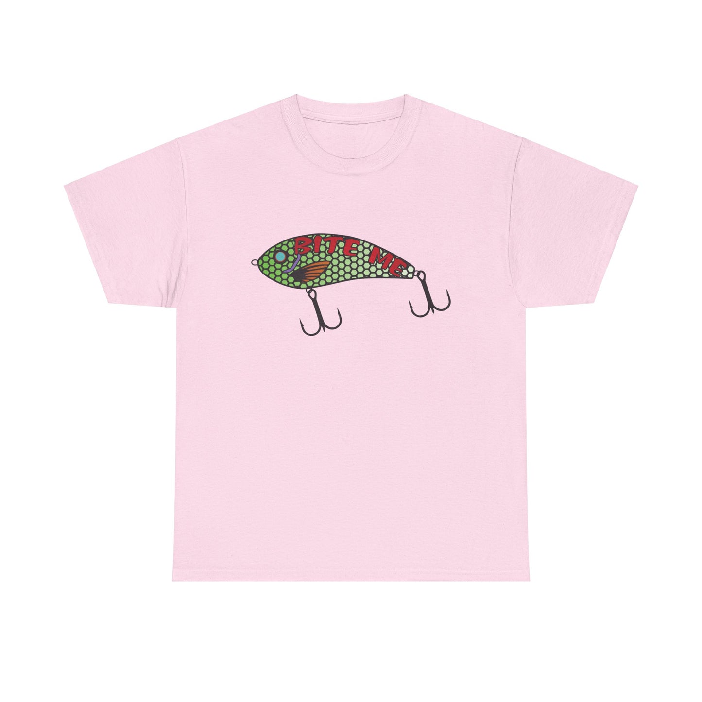 Bite Me Fish Lure. Heavy Cotton T-Shirt