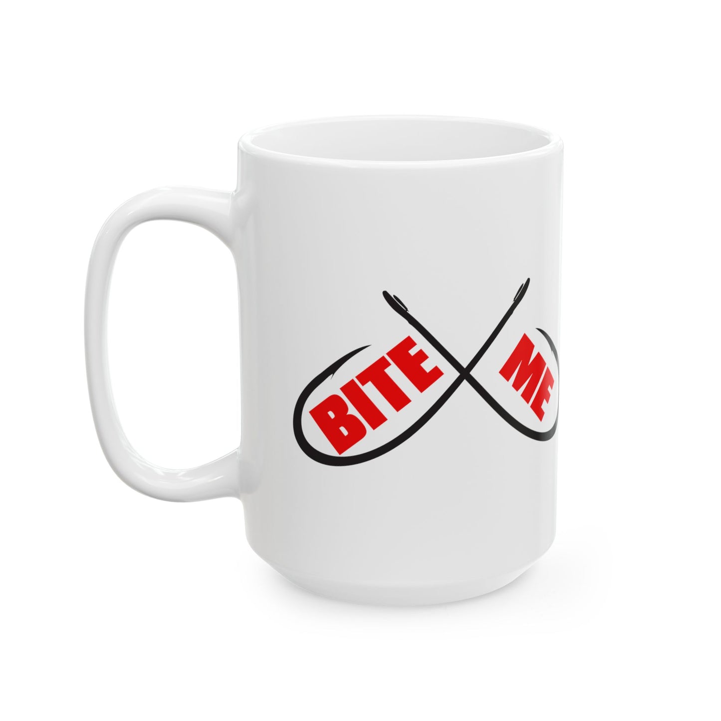 Bite me Fish hooks, Coffee Mug