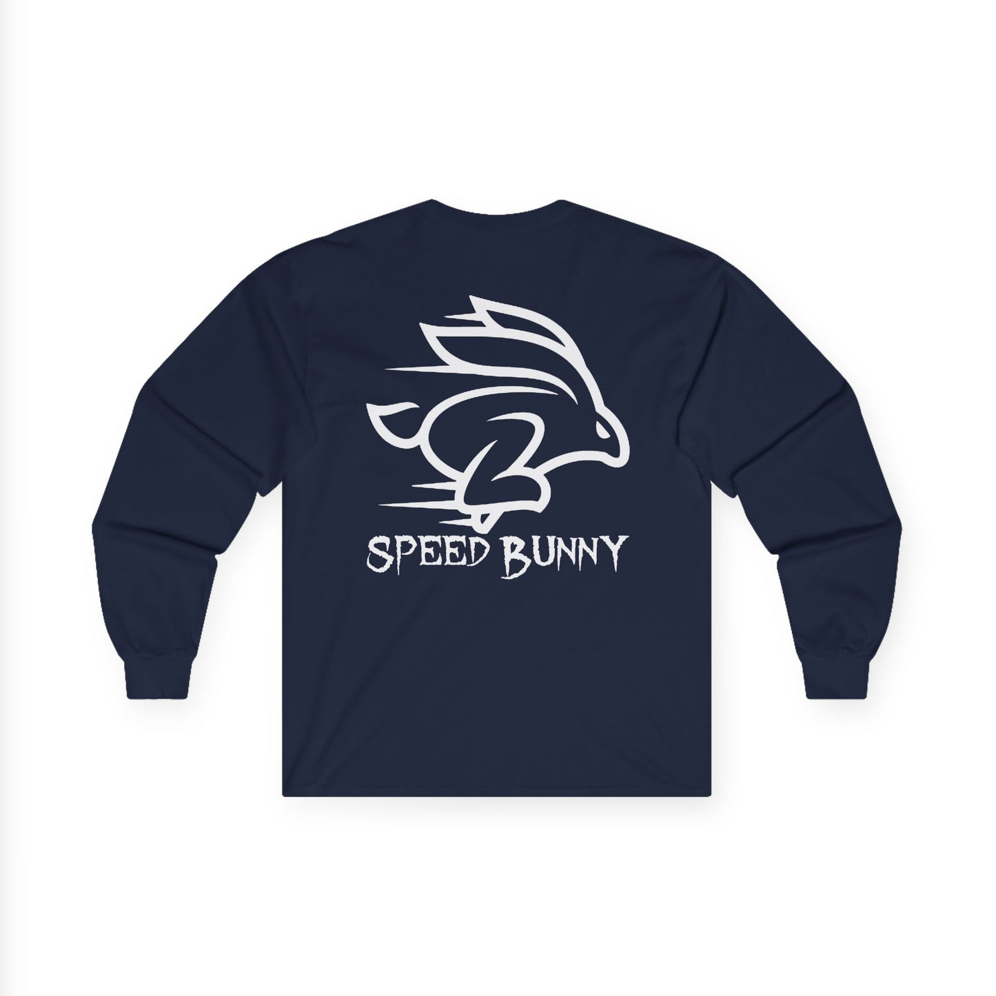 Speed Bunny, Rad Moto Bunny, Unisex Long Sleeve Tee - Bold Graphic T-Shirt for Motorcycle Enthusiasts